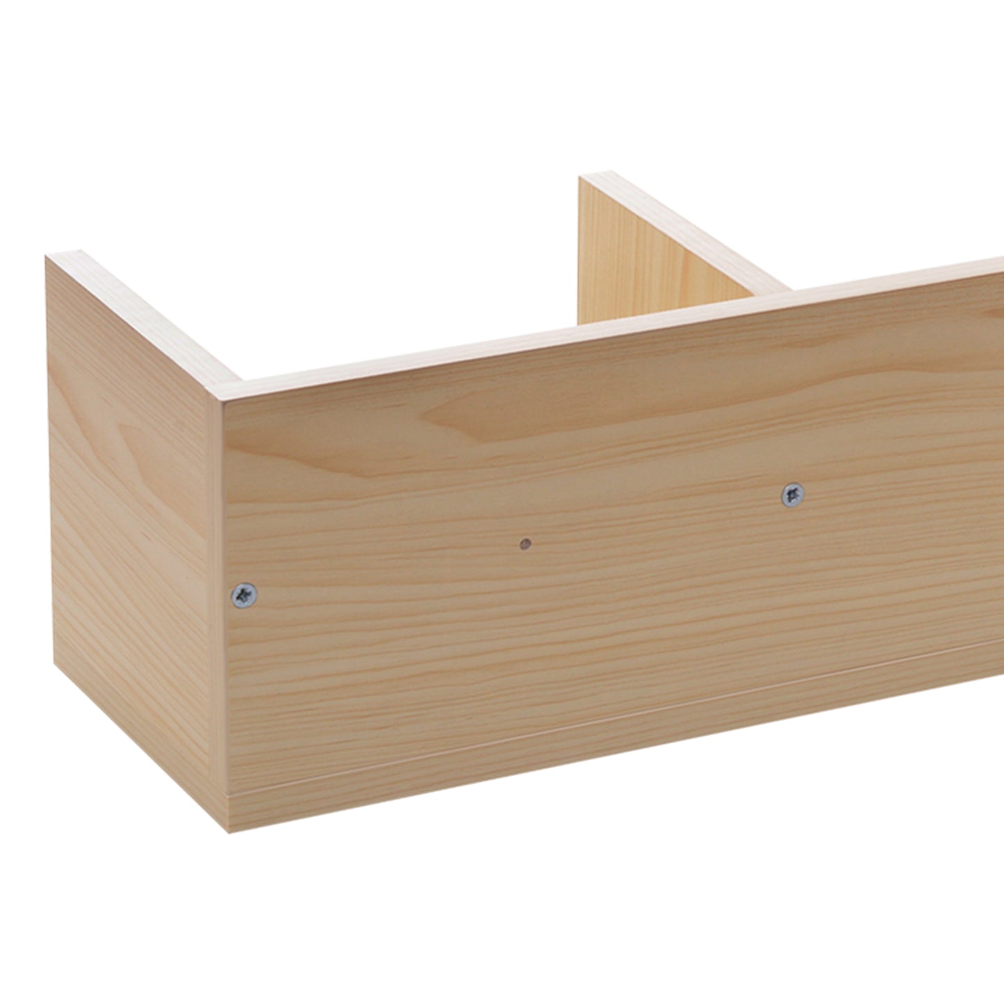 HOMCOM Wall Mount CD DVD Storage Rack With 4 Cubes Holds Up To 60 CDs Natural Wood Finish Set Of 2