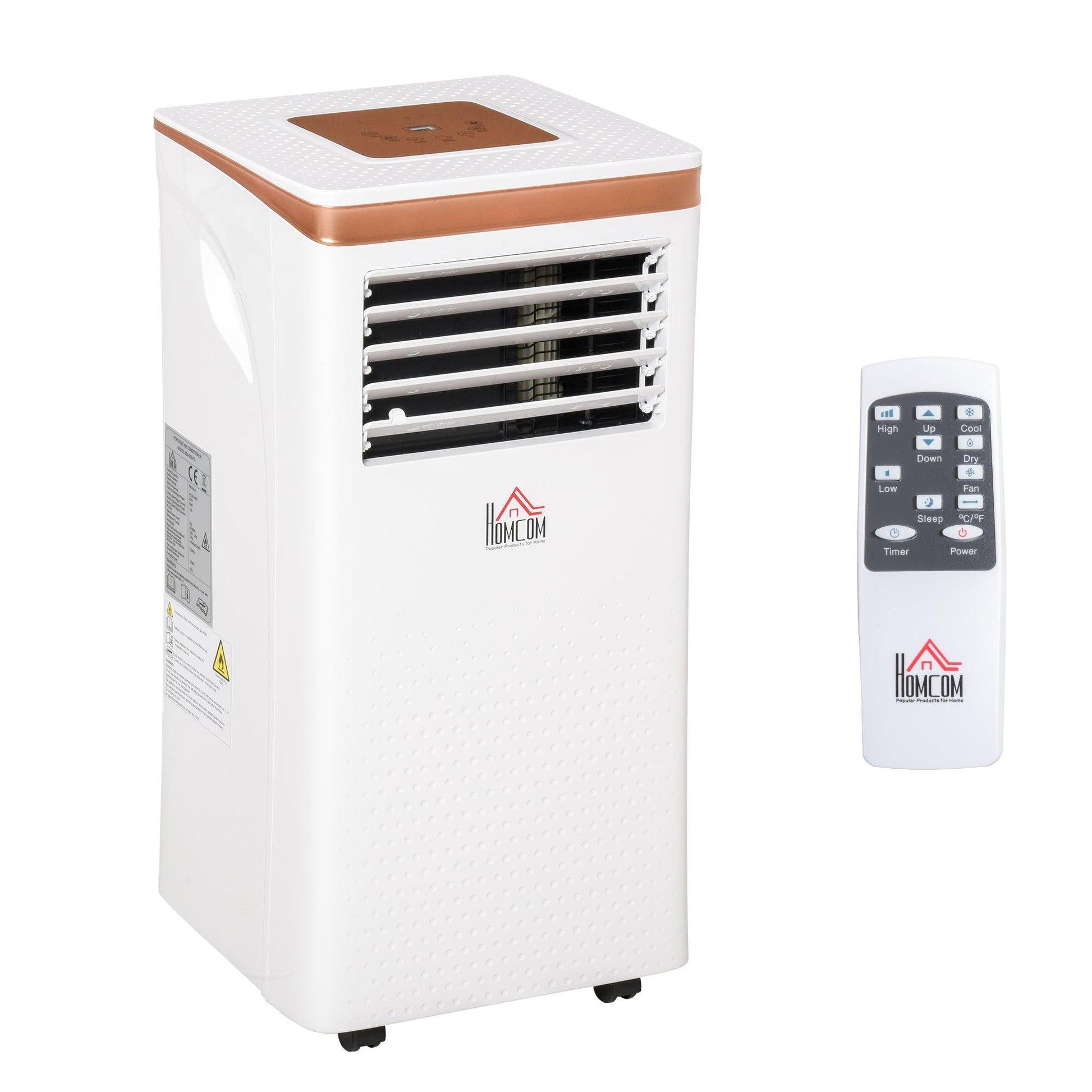 HOMCOM 9000 BTU AC Unit w/ Remote - Cooling Dehumidifying Ventilating - ALL4U RETAILER LTD