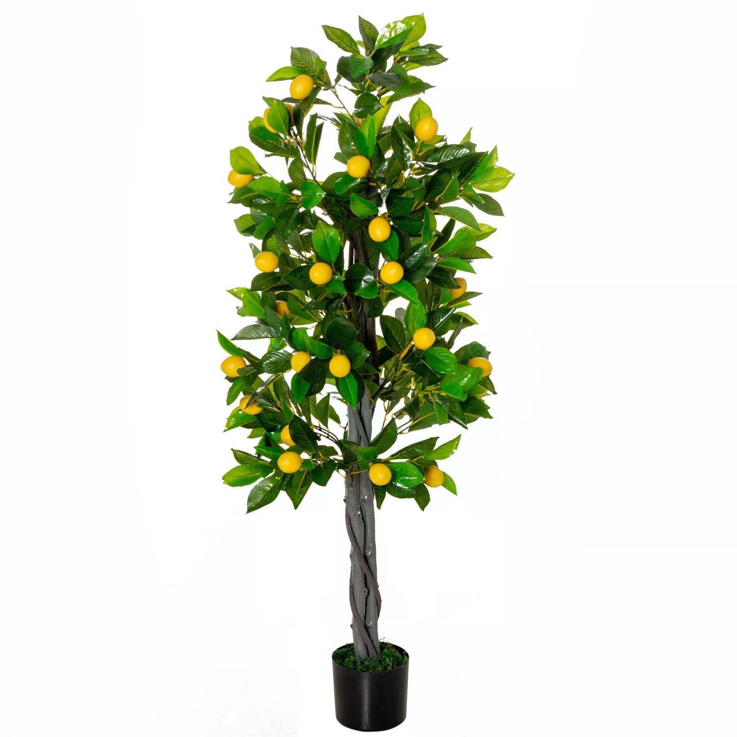 HOMCOM Lemon Tree Artificial Plant with Decorative Fruits for Indoor and Outdoor Use, 135cm - ALL4U RETAILER LTD