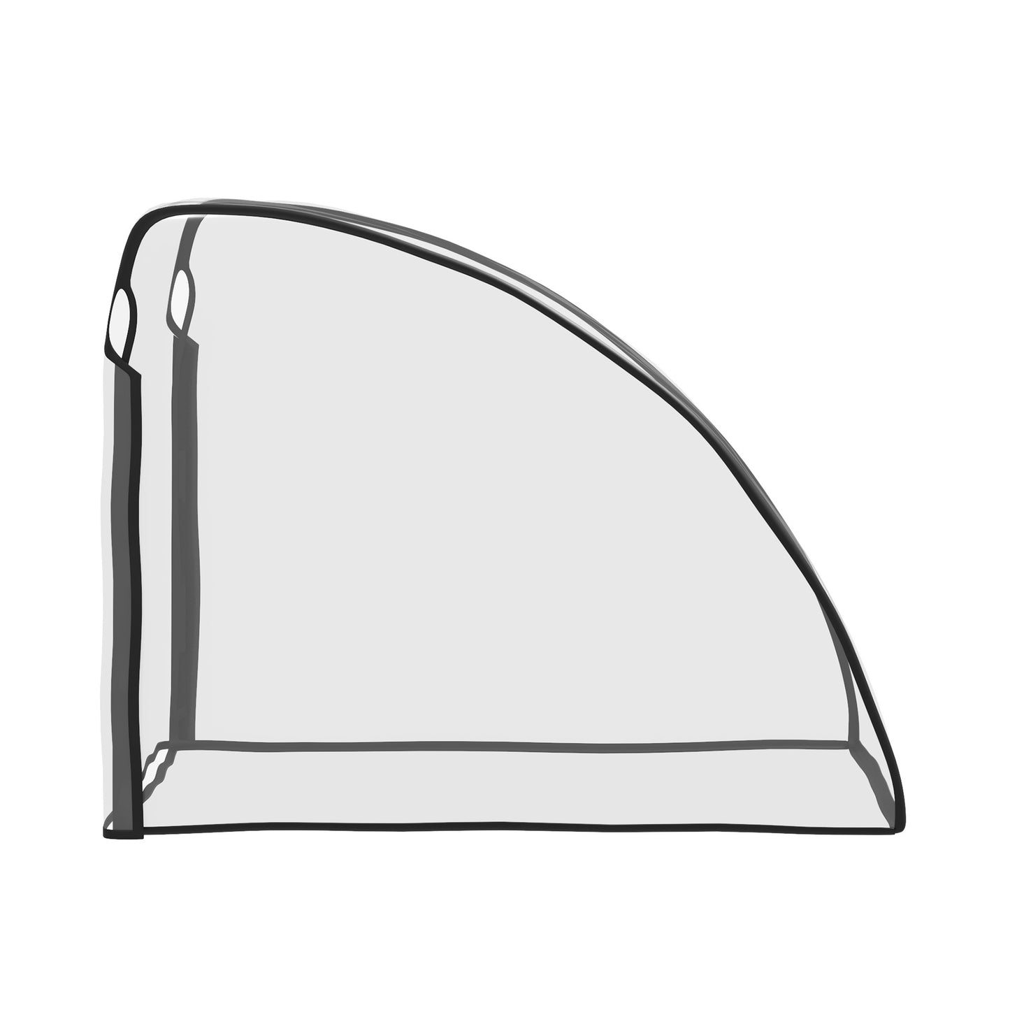 HOMCOM Baby Bike Trailer Cover Waterproof Universal Rain Shield for All Weather Protection 76x61x61 cm