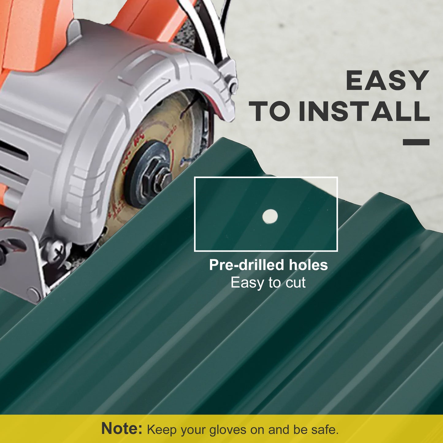 Outsunny Corrugated Roofing Sheets Pack Of 24 Galvanised Steel Panels For Greenhouse Garage Carport 129 X 45 Cm Green
