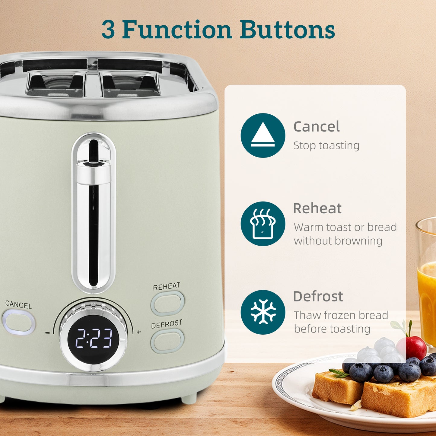 HOMCOM Polished Retro 40-100 C Kettle And Toaster Set Grey With Temperature Control And Memory Function