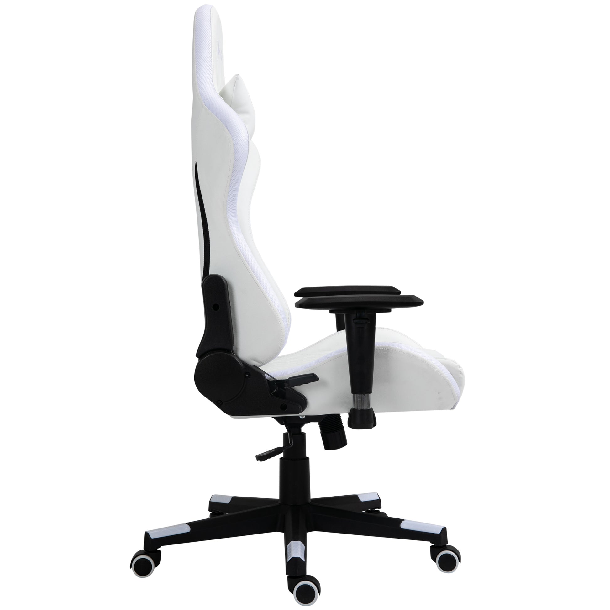 Vinsetto RGB LED Gaming Chair with Adjustable Lumbar Support, Swivel Design, and Racing Style for Home and Office - ALL4U RETAILER LTD