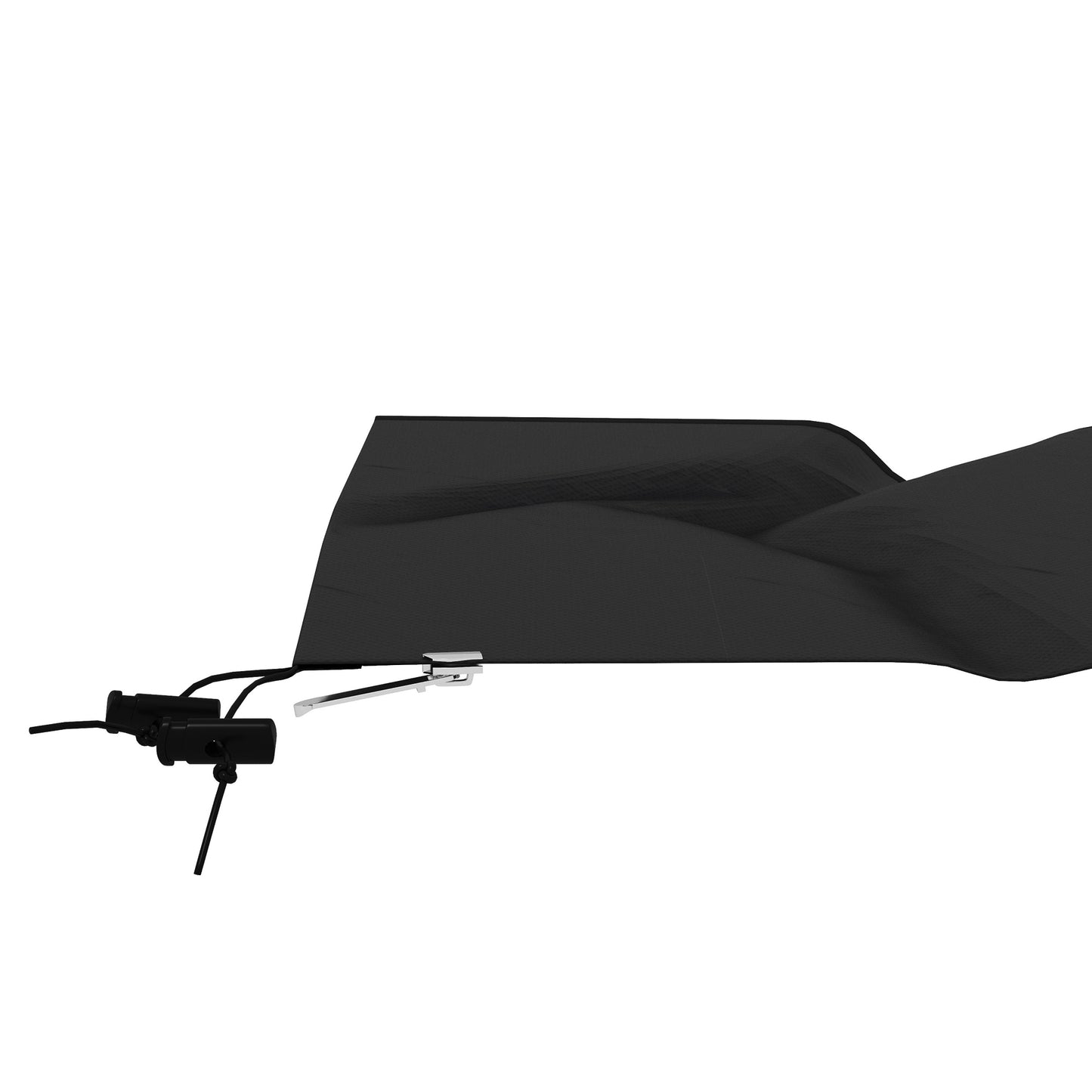 Outsunny Cantilever Parasol Cover 2-3.5 M, 420D Oxford Fabric With Zipper, Waterproof Outdoor Garden Patio, Black