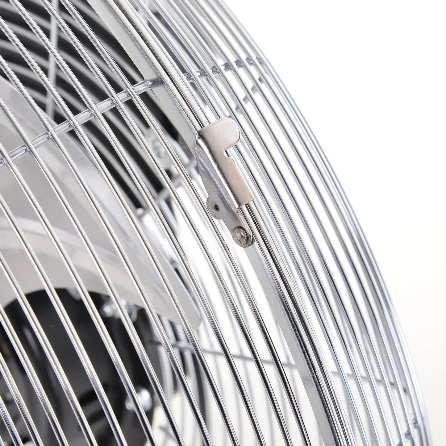 HOMCOM 20 Chrome Silver Adjustable Floor Fan - ALL4U RETAILER LTD