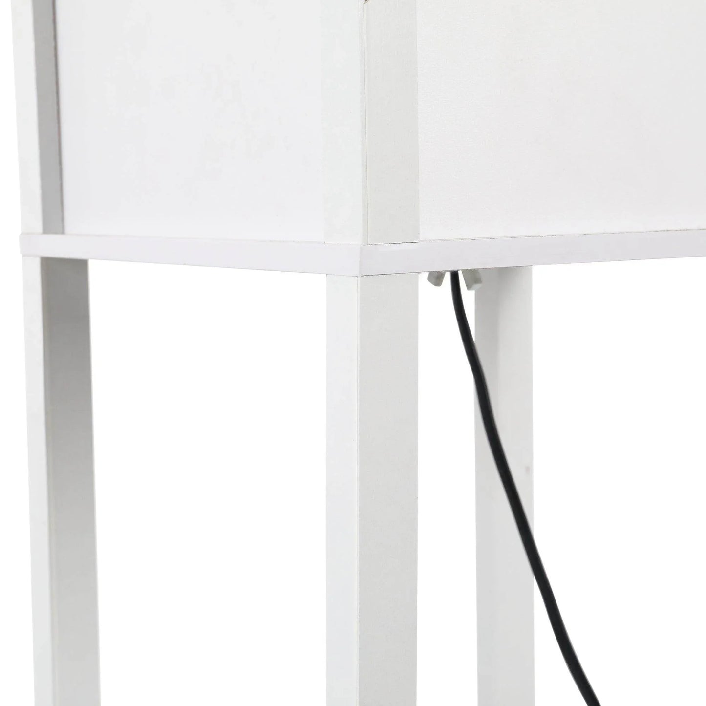 HOMCOM 4-Tier White Floor Lamp - ALL4U RETAILER LTD