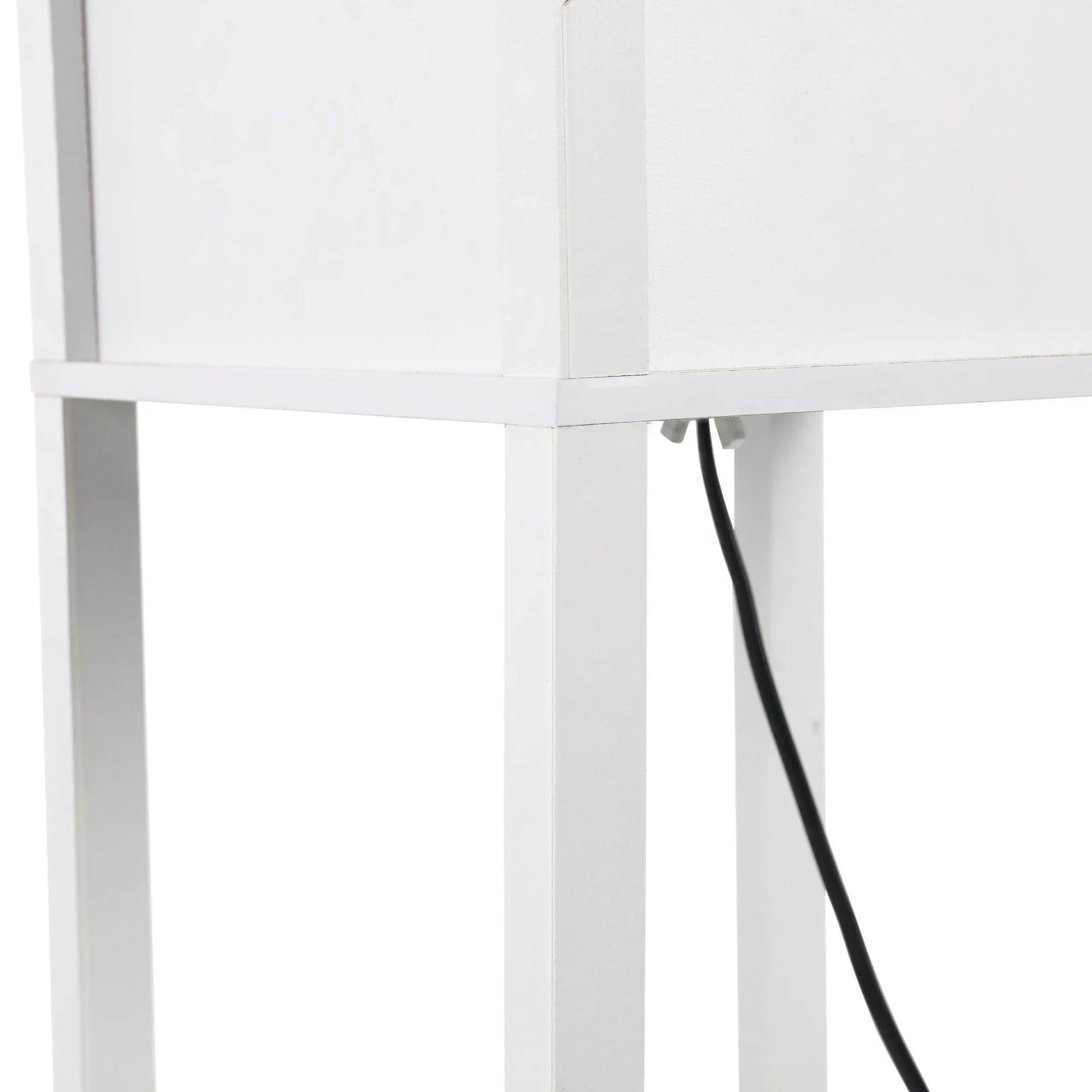 HOMCOM 4-Tier White Floor Lamp - ALL4U RETAILER LTD