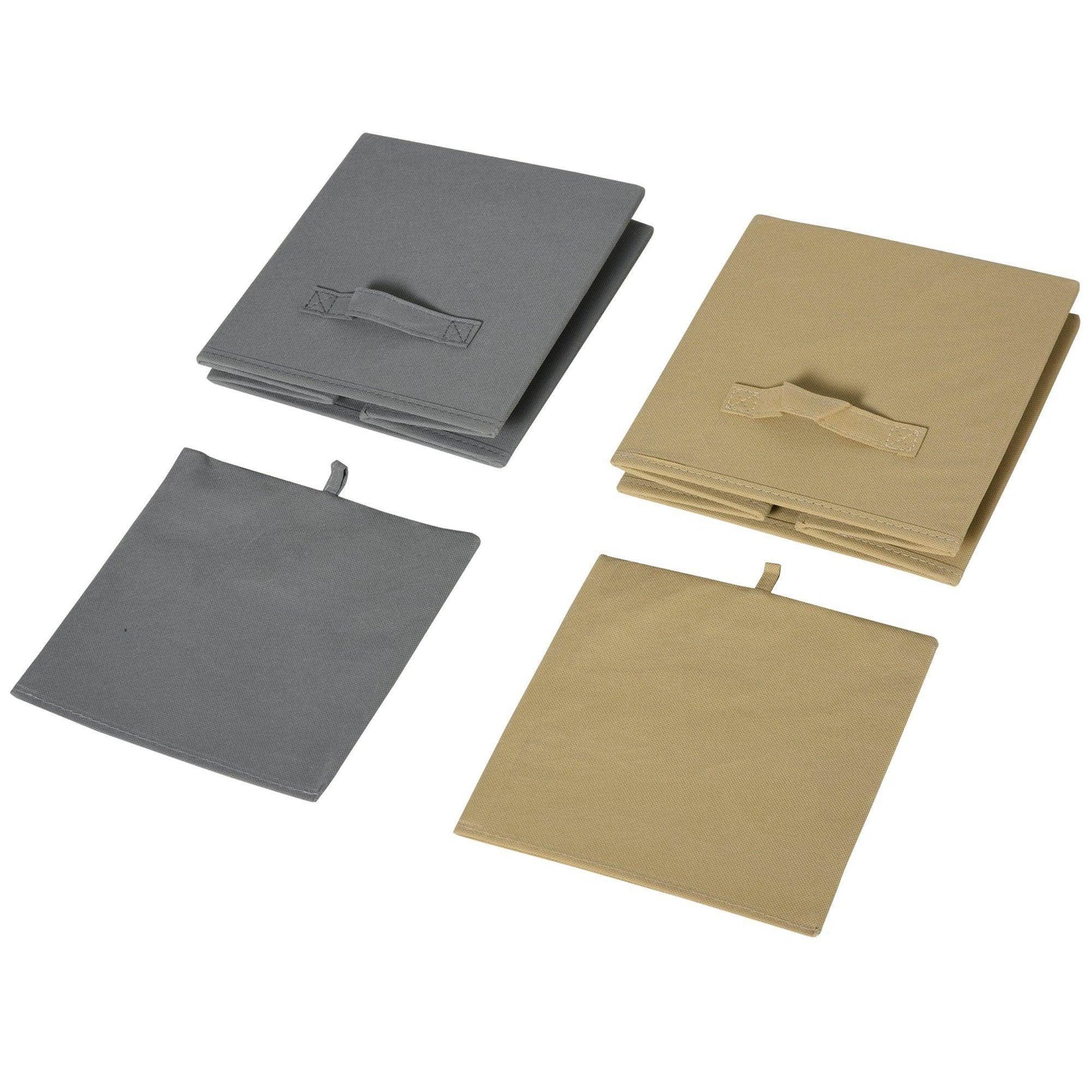 HOMCOM 4 Cube Storage Unit with Drawers - Organise Office - ALL4U RETAILER LTD