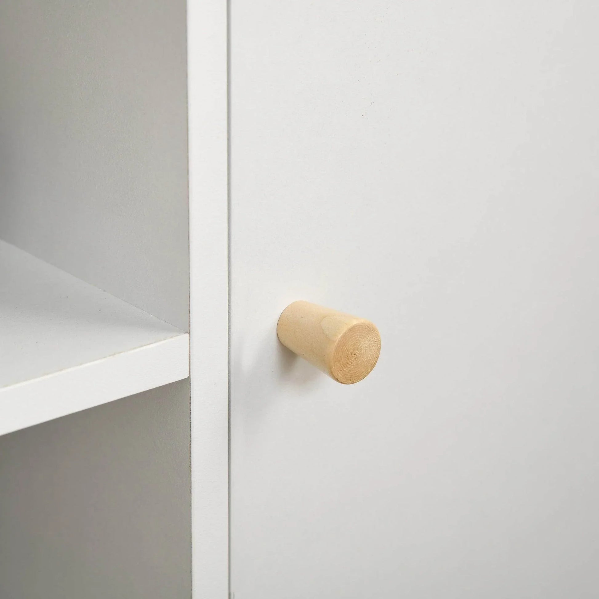 HOMCOM 55 TV Stand with Storage and Wood Legs - White - ALL4U RETAILER LTD