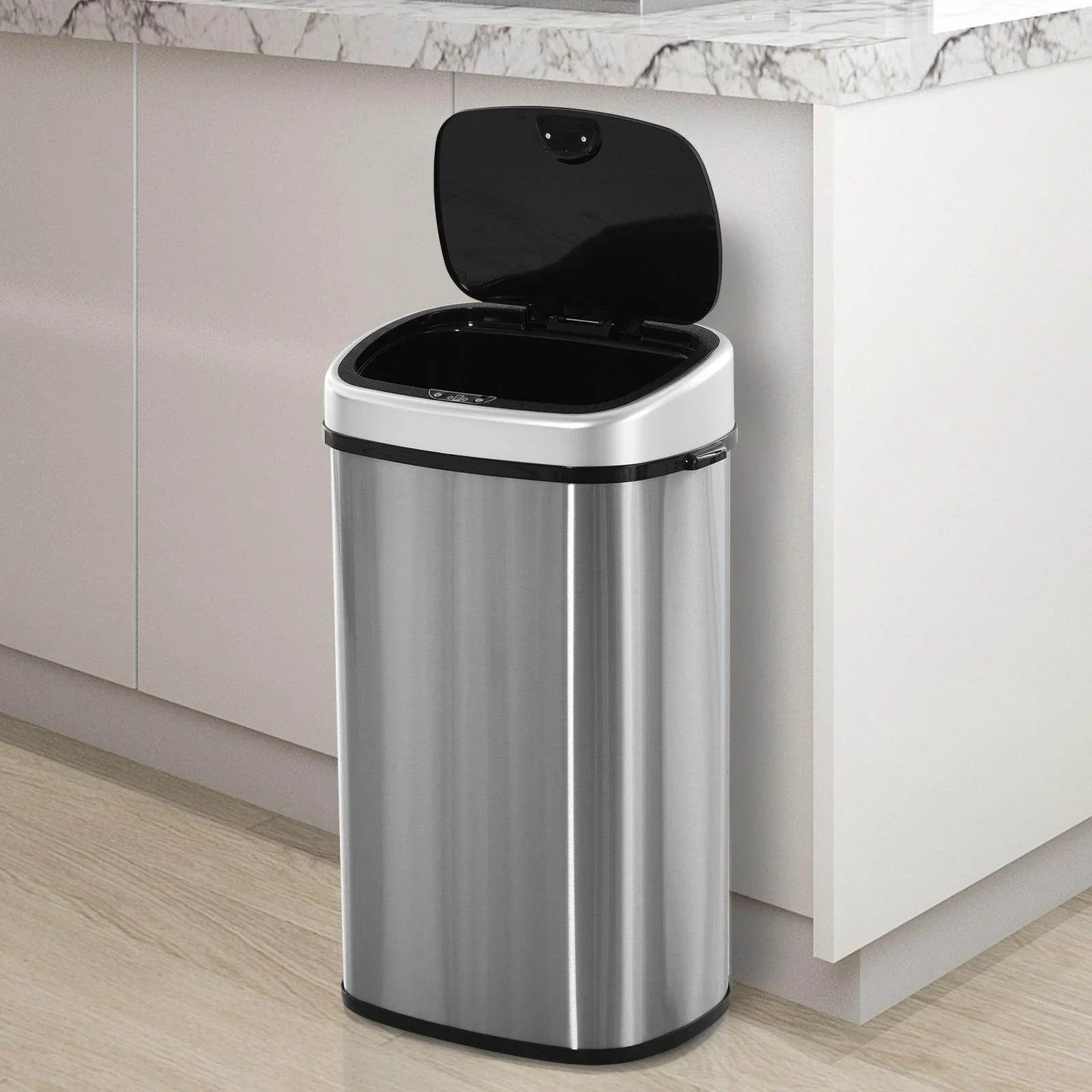 HOMCOM 58L Steel Sensor Bin - ALL4U RETAILER LTD