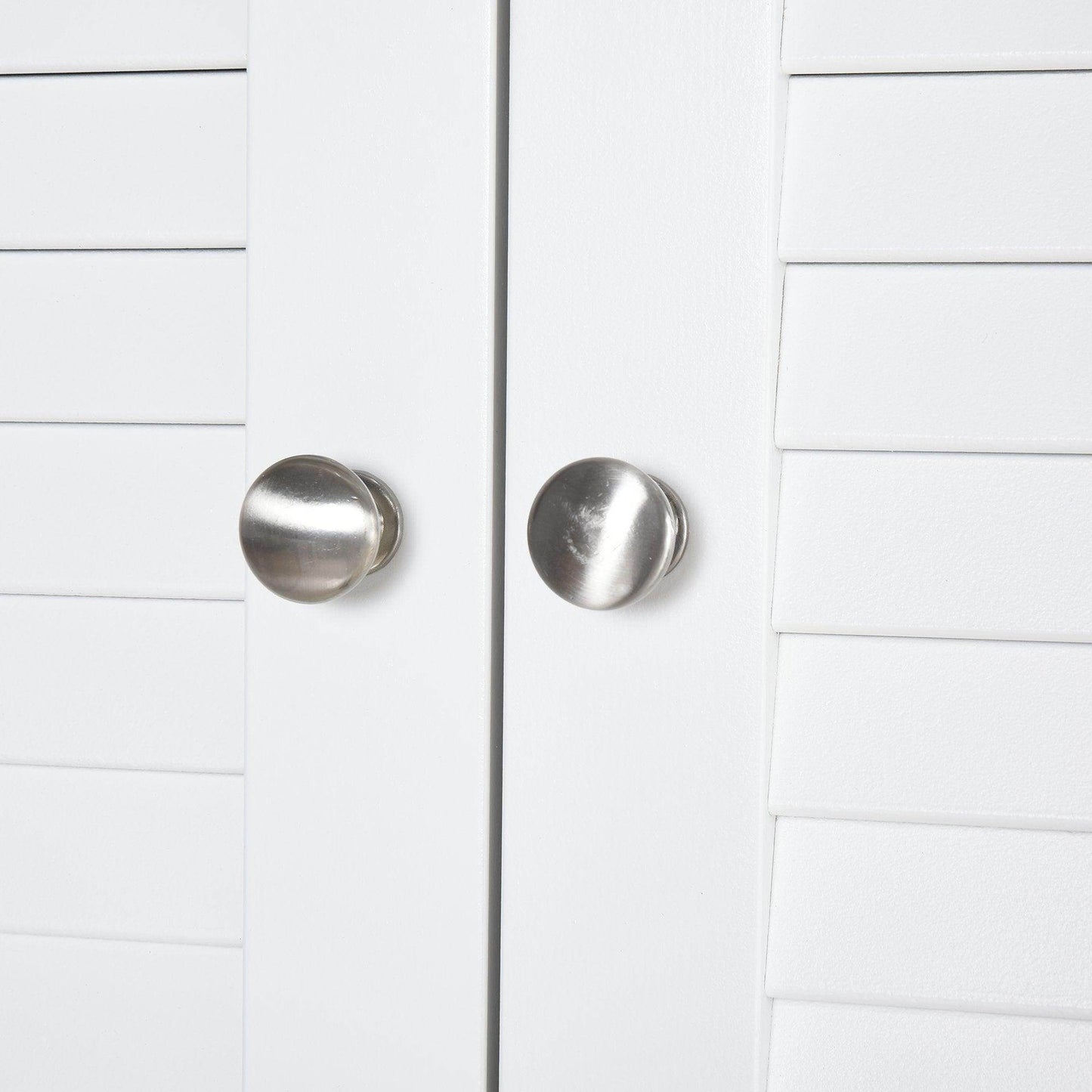 HOMCOM 6-Tier White Bathroom Storage Cabinet - ALL4U RETAILER LTD