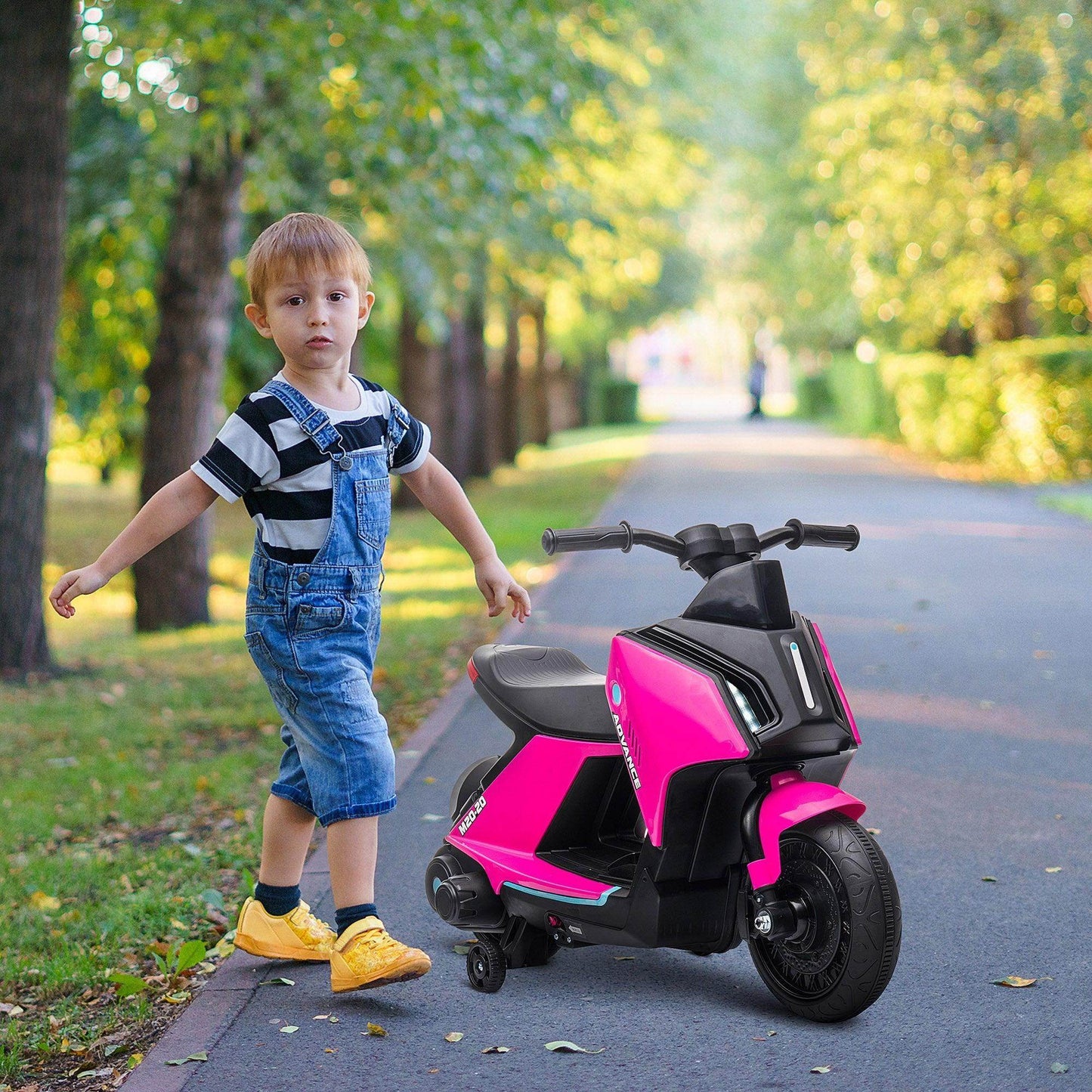 HOMCOM 6V Kids Electric Motorbike - Pink - ALL4U RETAILER LTD