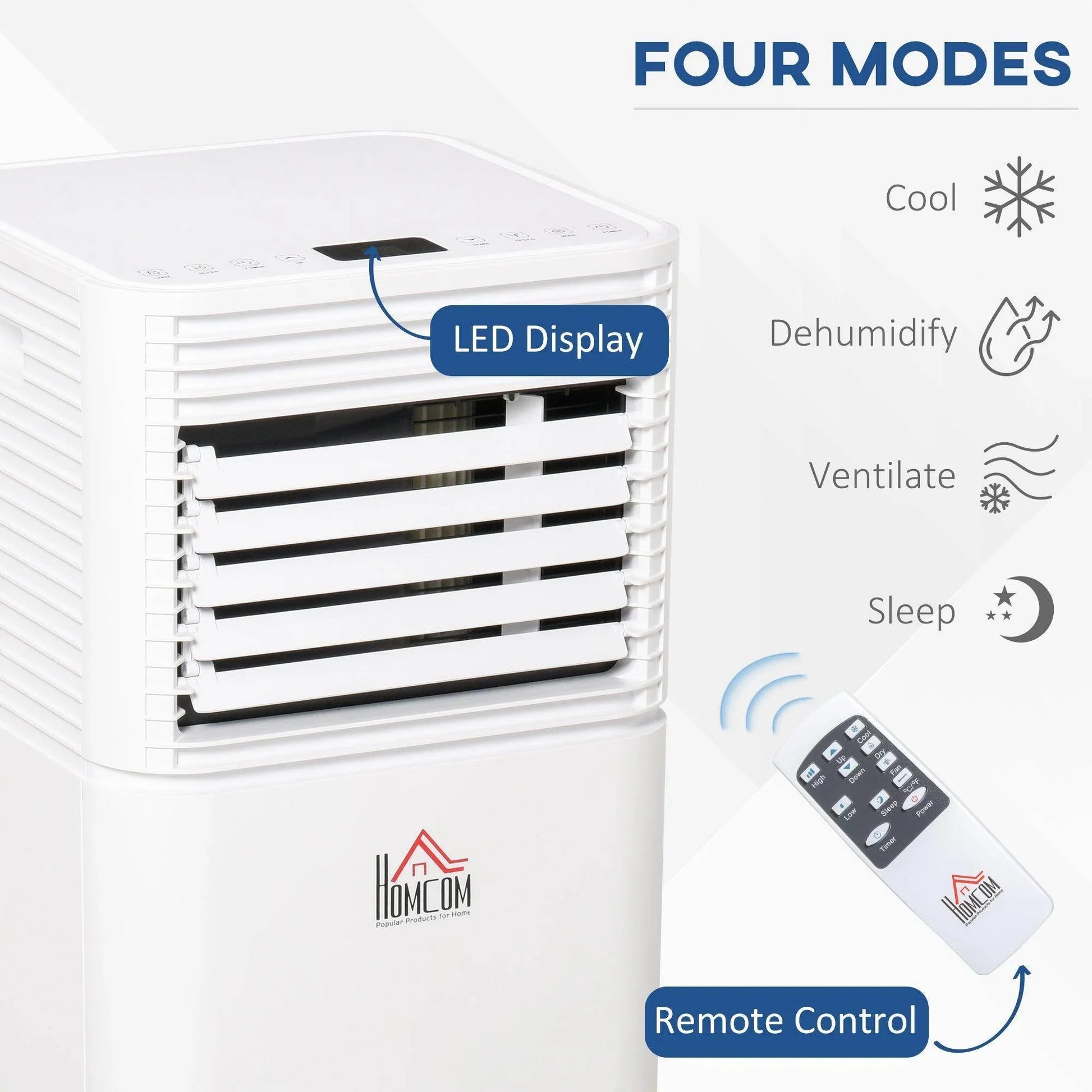 HOMCOM 9000 BTU Portable Air Conditioner - ALL4U RETAILER LTD