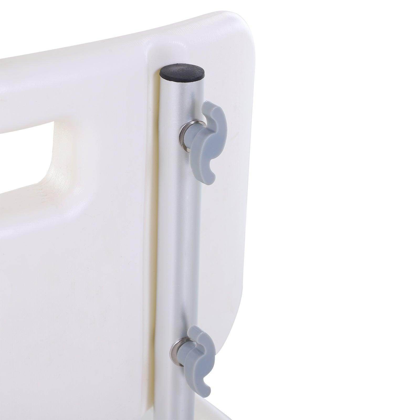 HOMCOM Adjustable Bath Stool with Handle - ALL4U RETAILER LTD