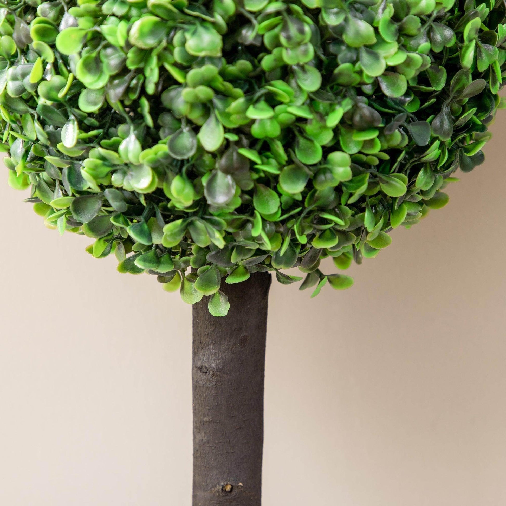 HOMCOM Artificial Boxwood Ball Trees - Set of 2 for Home - ALL4U RETAILER LTD