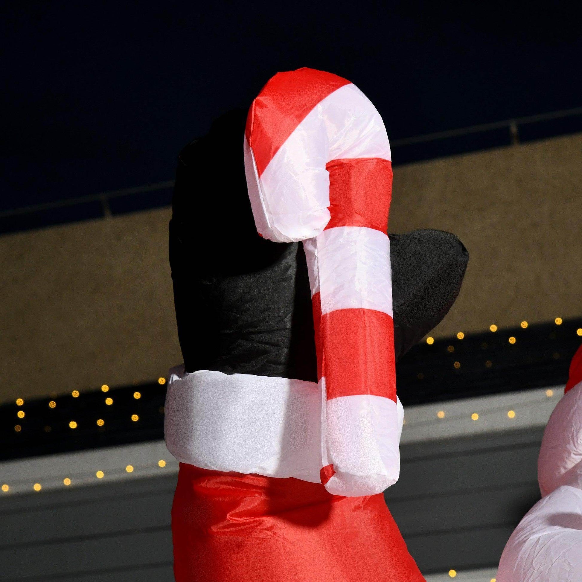 HOMCOM Christmas Santa Claus Air Blown Inflatable - 240cm - ALL4U RETAILER LTD