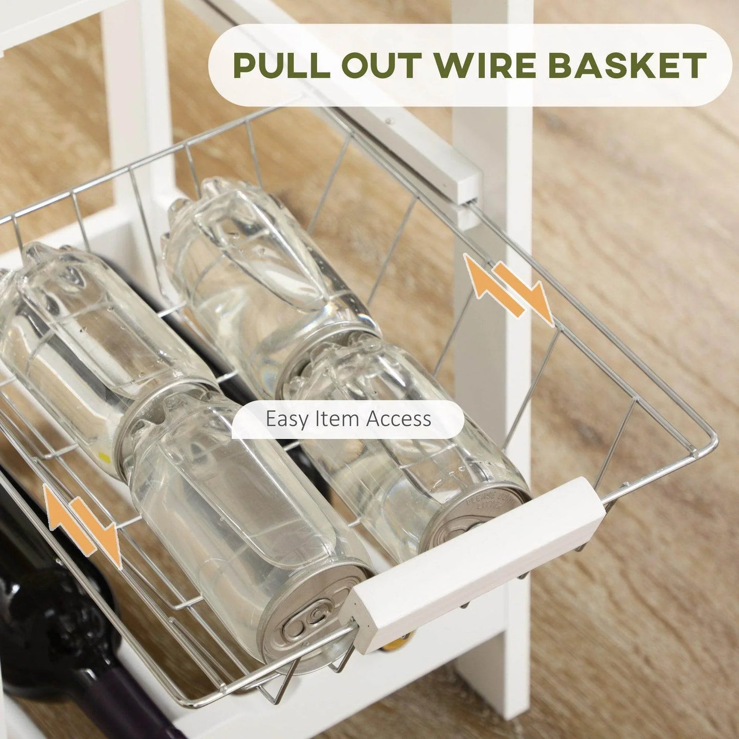 HOMCOM Compact Kitchen Bar Set with Storage and Wine Rack - ALL4U RETAILER LTD