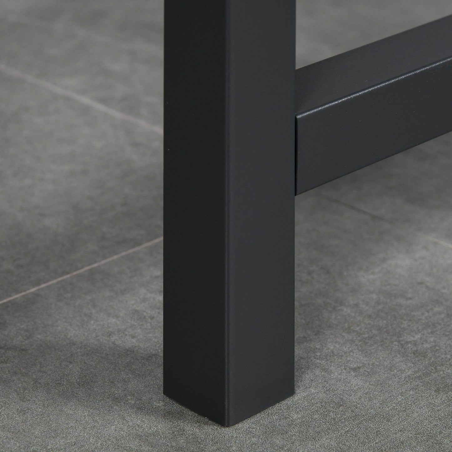 HOMCOM Foldable Dining Table - Rustic Brown - ALL4U RETAILER LTD