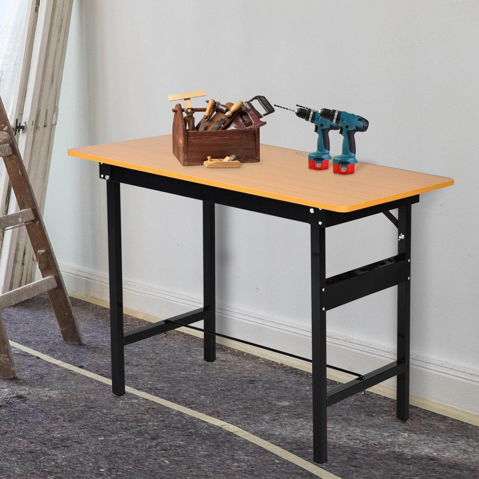 HOMCOM Foldable Garage Work Bench - ALL4U RETAILER LTD