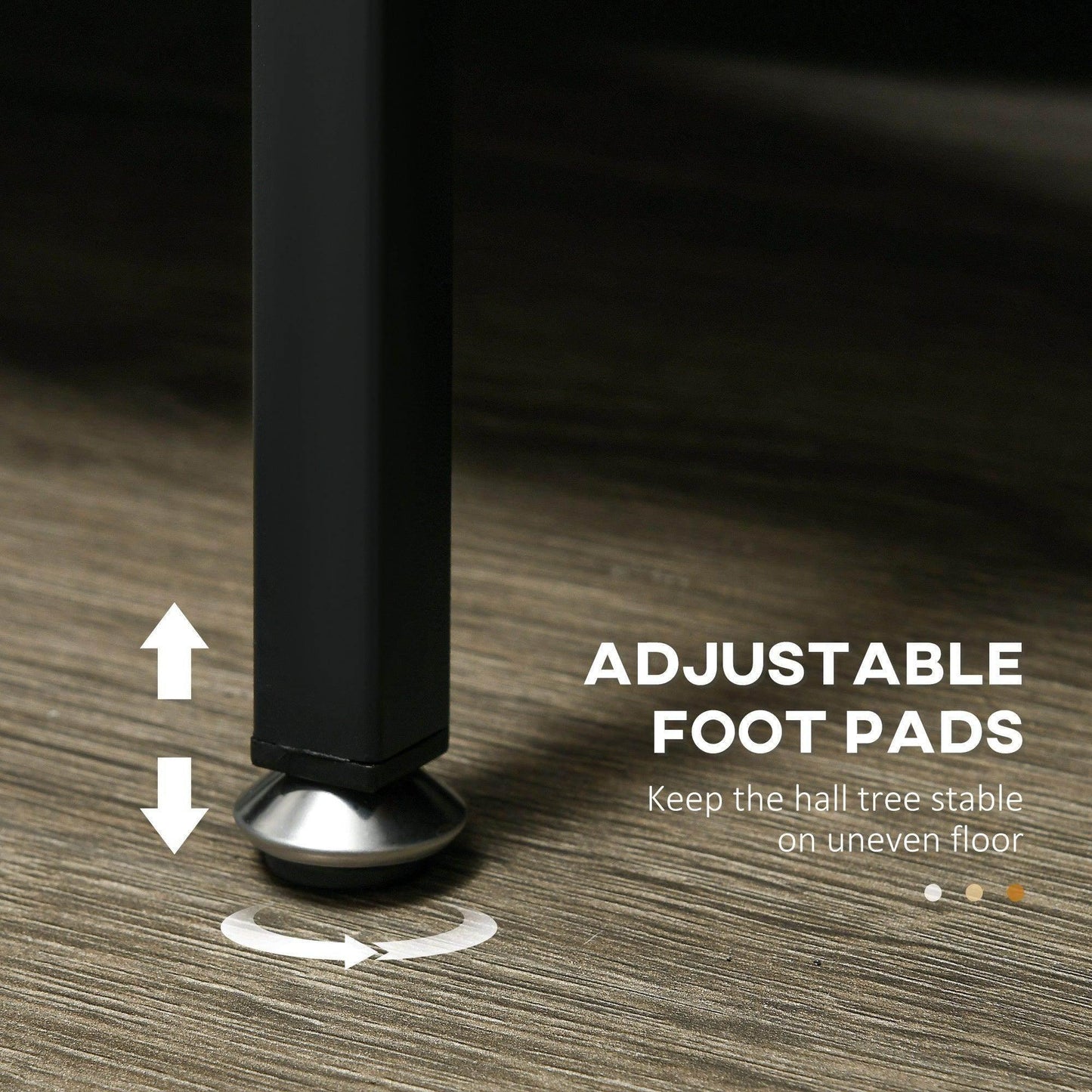 HOMCOM Industrial Coat Rack Stand - Multipurpose Hall Tree - ALL4U RETAILER LTD