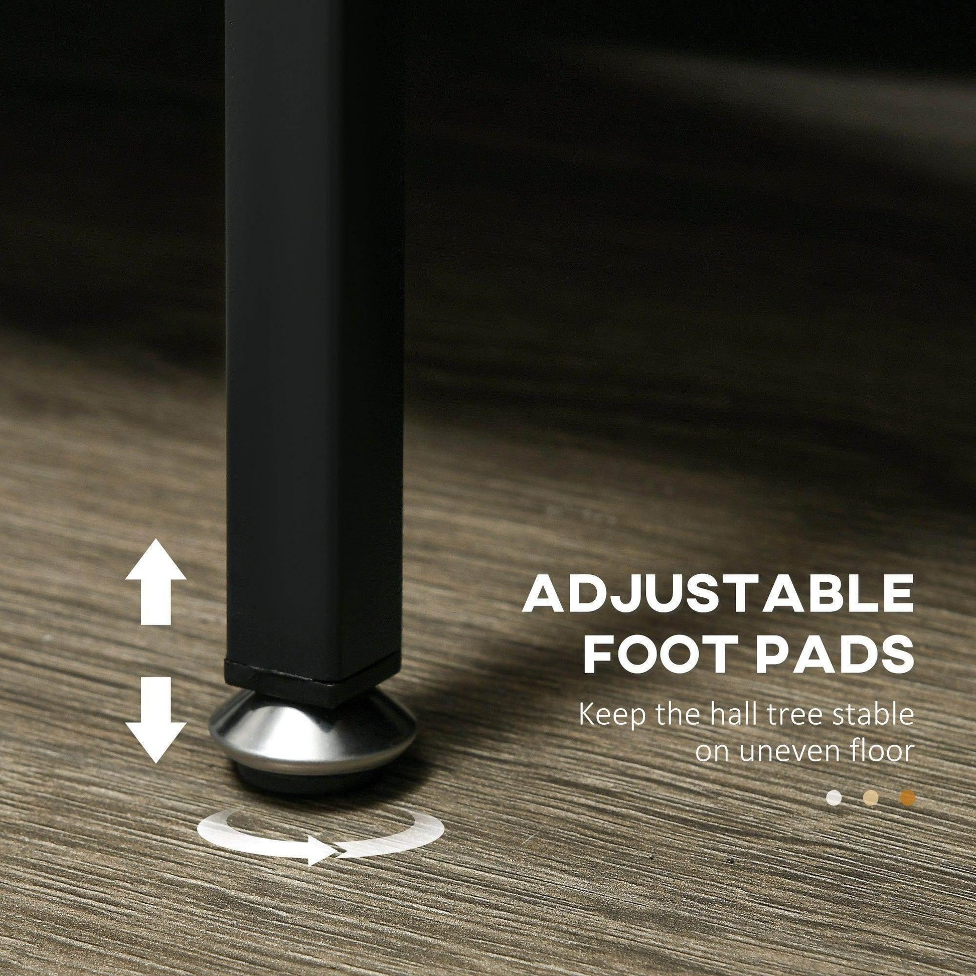 HOMCOM Industrial Coat Rack Stand - Multipurpose Hall Tree - ALL4U RETAILER LTD