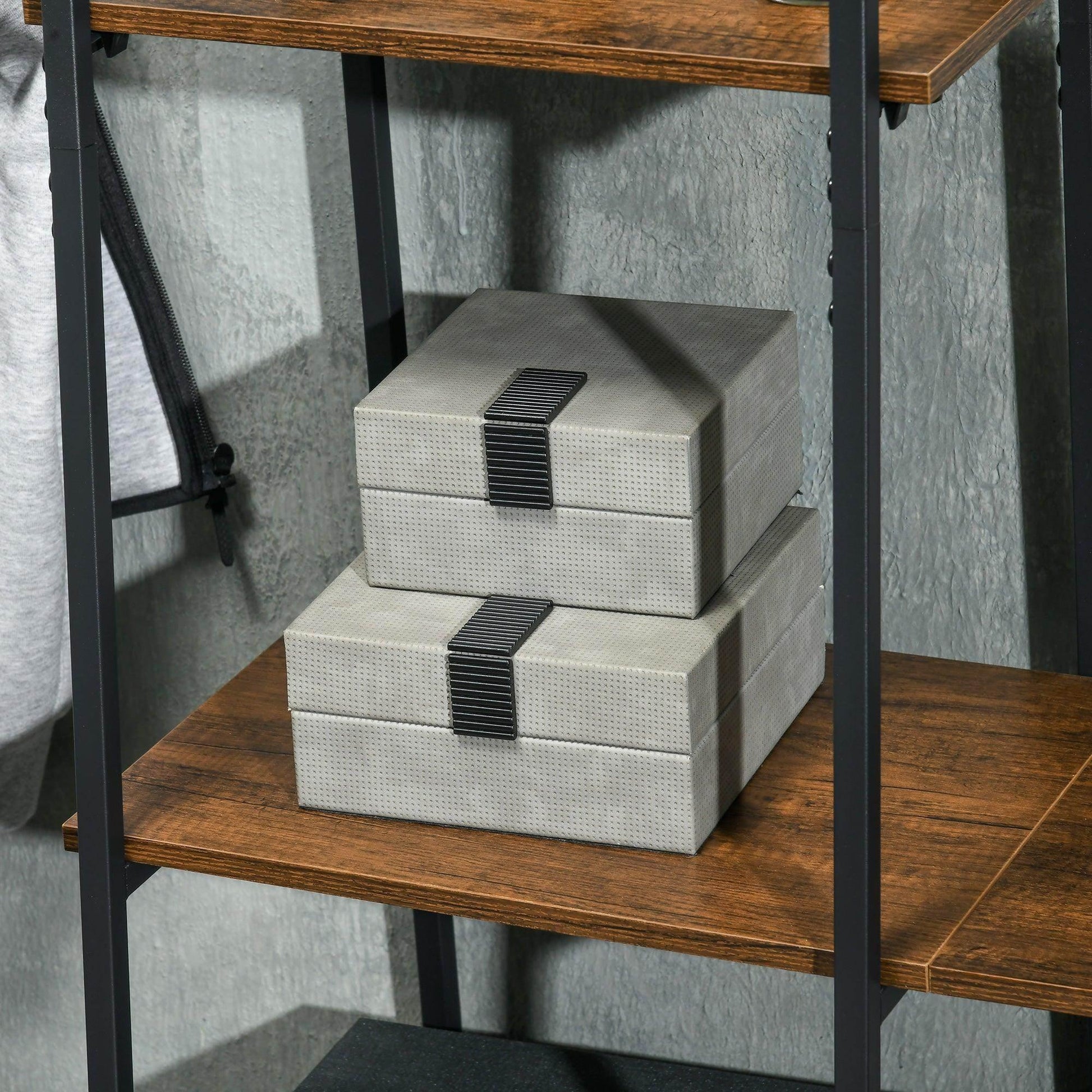 HOMCOM Industrial Coat Rack Stand - Multipurpose Hall Tree - ALL4U RETAILER LTD