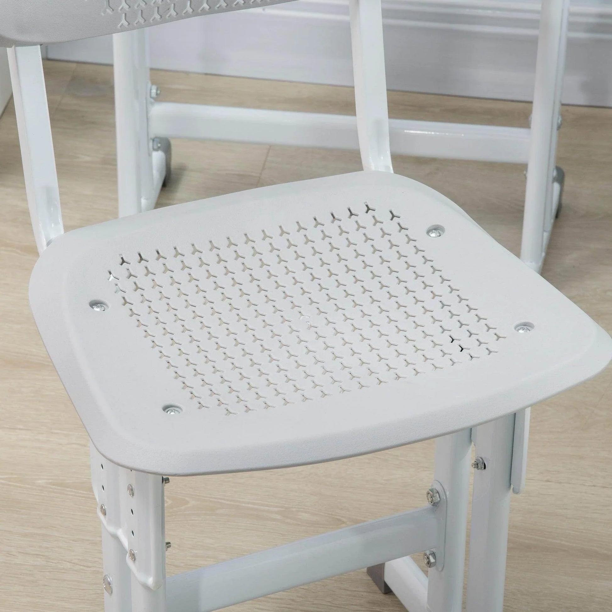 HOMCOM Kids Desk Set with Storage - Grey - ALL4U RETAILER LTD