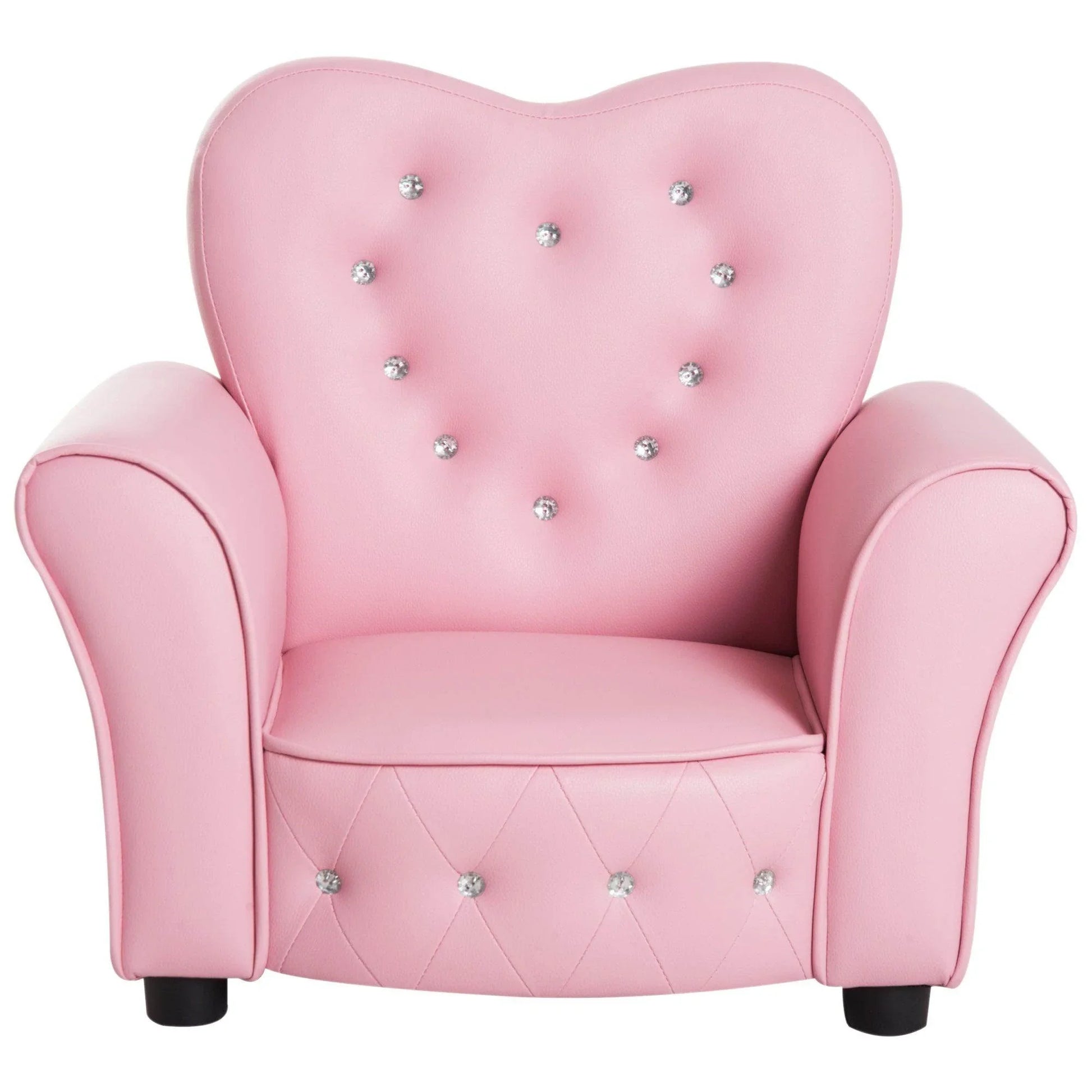 HOMCOM Kids Mini Sofa Children Armchair Seating Chair Girl Princess Sponge - ALL4U RETAILER LTD