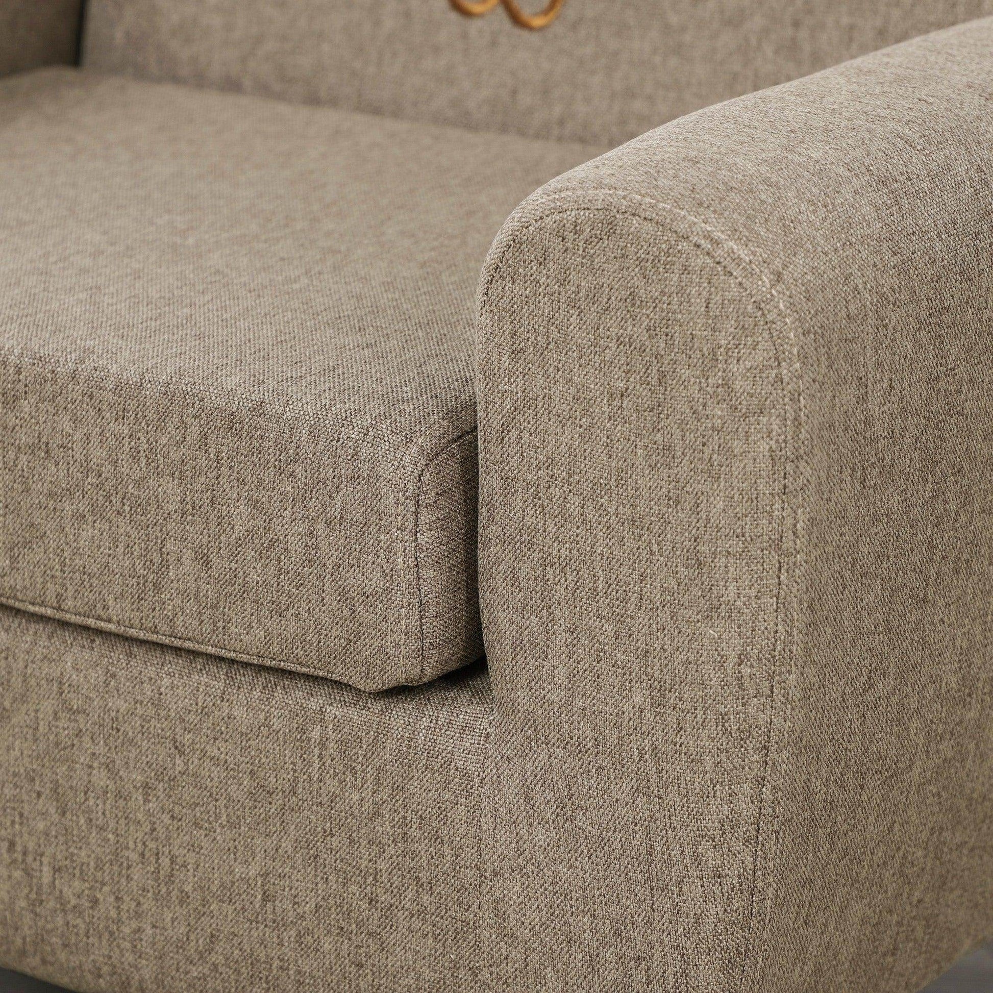 HOMCOM Kids Mini Sofa Toddler Chair Children Armchair for Bedroom Playroom Brown - ALL4U RETAILER LTD