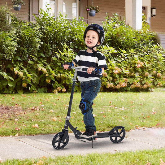 HOMCOM Kids Scooter 3-8 Years Boys Girls Black - ALL4U RETAILER LTD