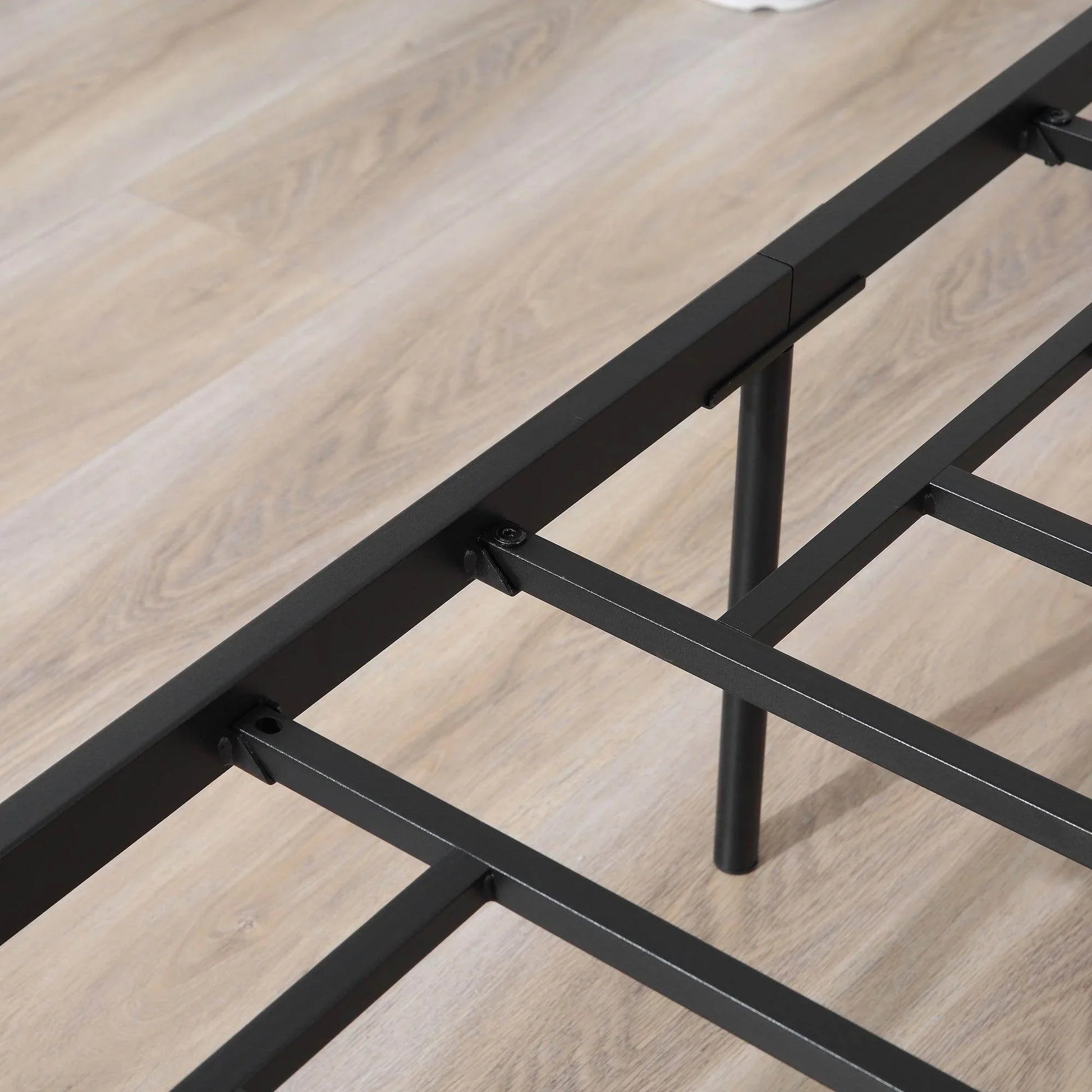 HOMCOM King Size Metal Bed Frame with Underbed Storage - ALL4U RETAILER LTD