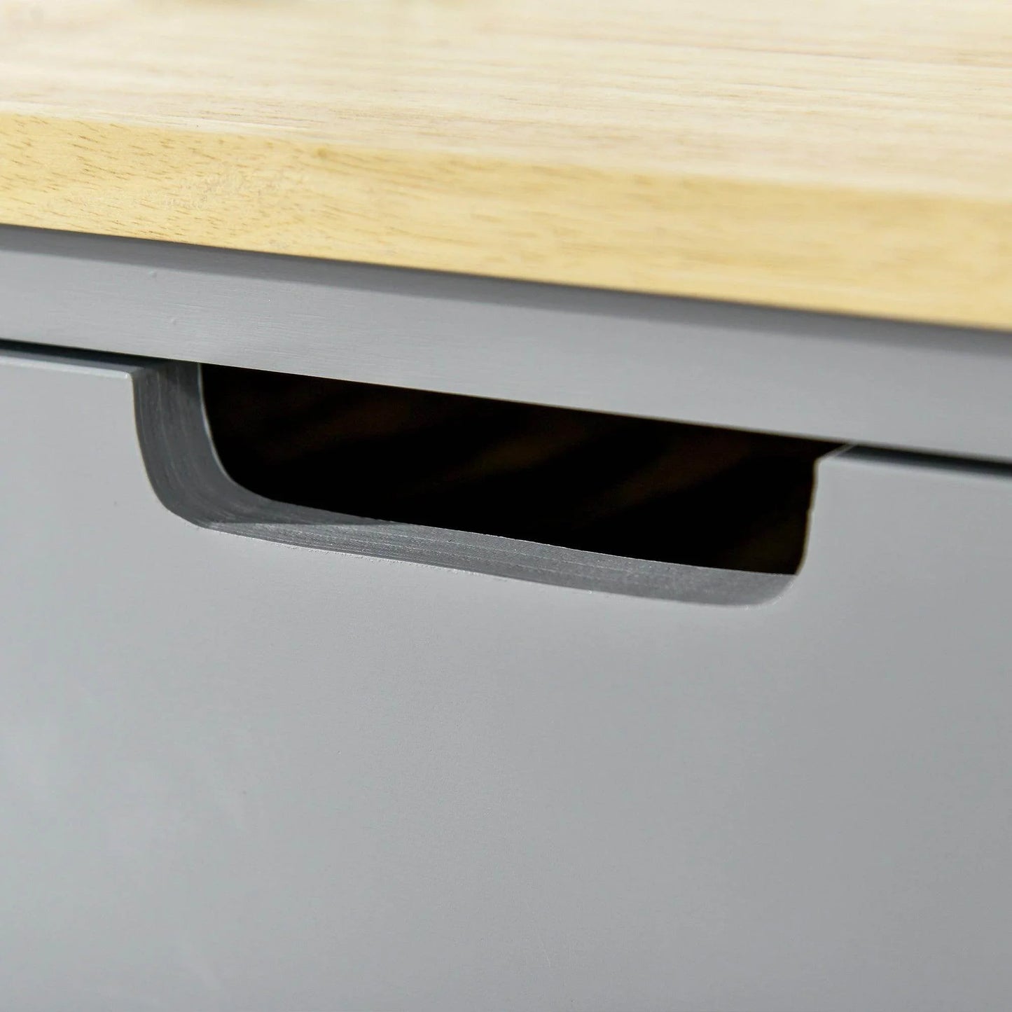 HOMCOM Kitchen Cart with Towel Rack and Storage Shelves - ALL4U RETAILER LTD