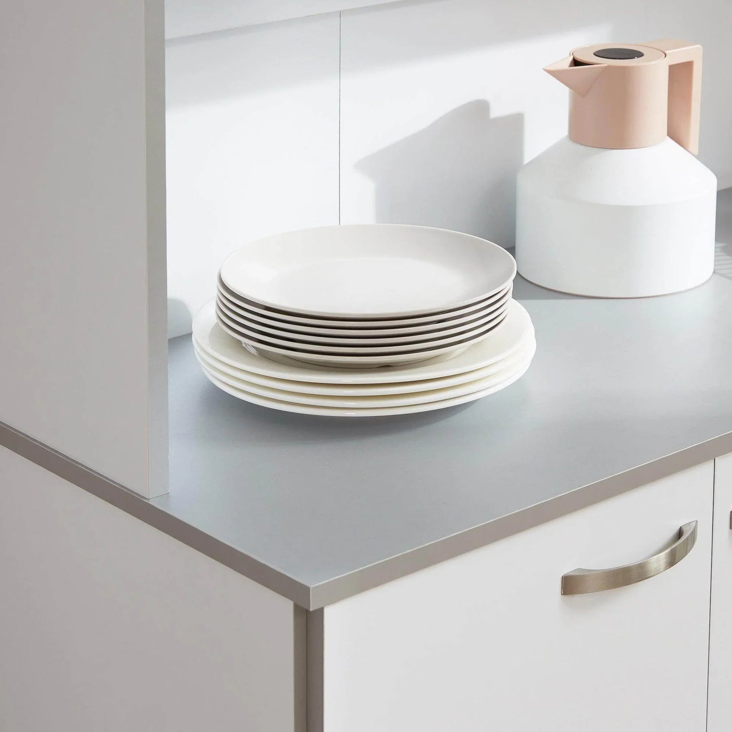 HOMCOM Kitchen Cupboard with 6 Doors and Drawer - ALL4U RETAILER LTD