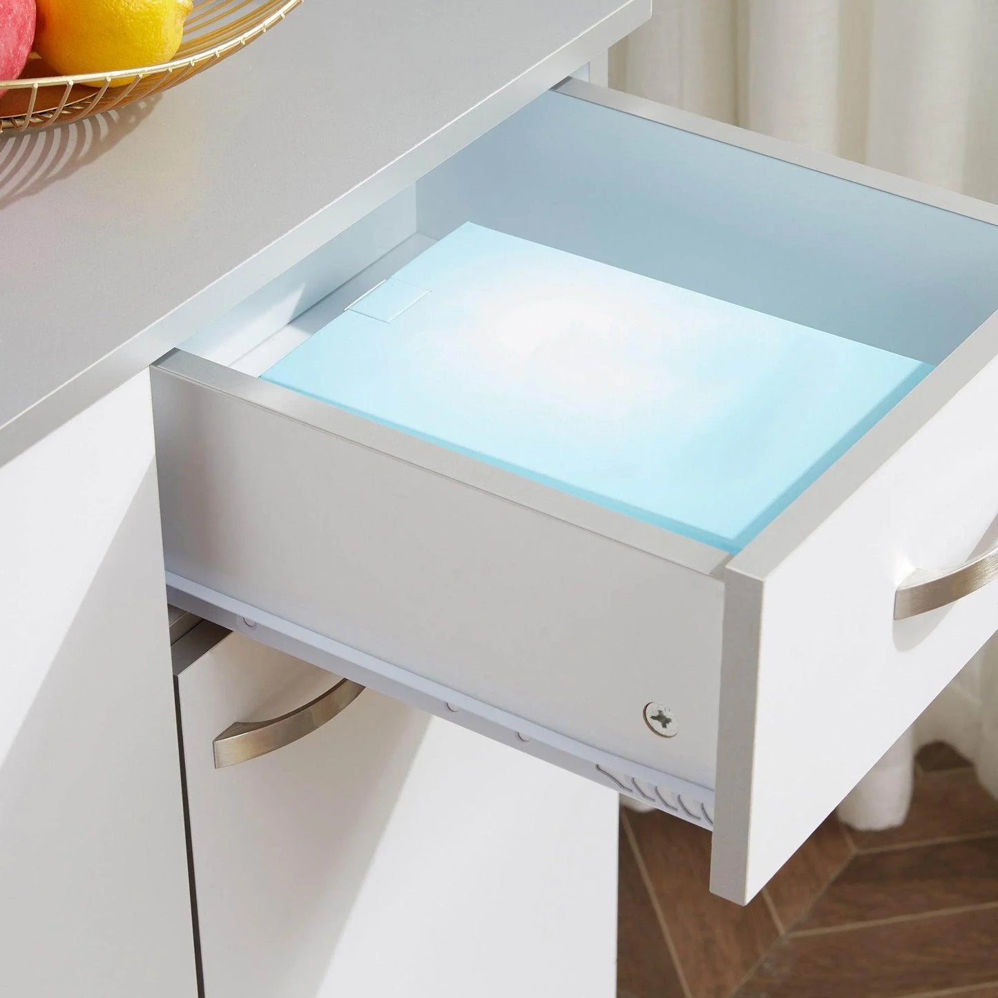 HOMCOM Kitchen Cupboard with 6 Doors and Drawer - ALL4U RETAILER LTD