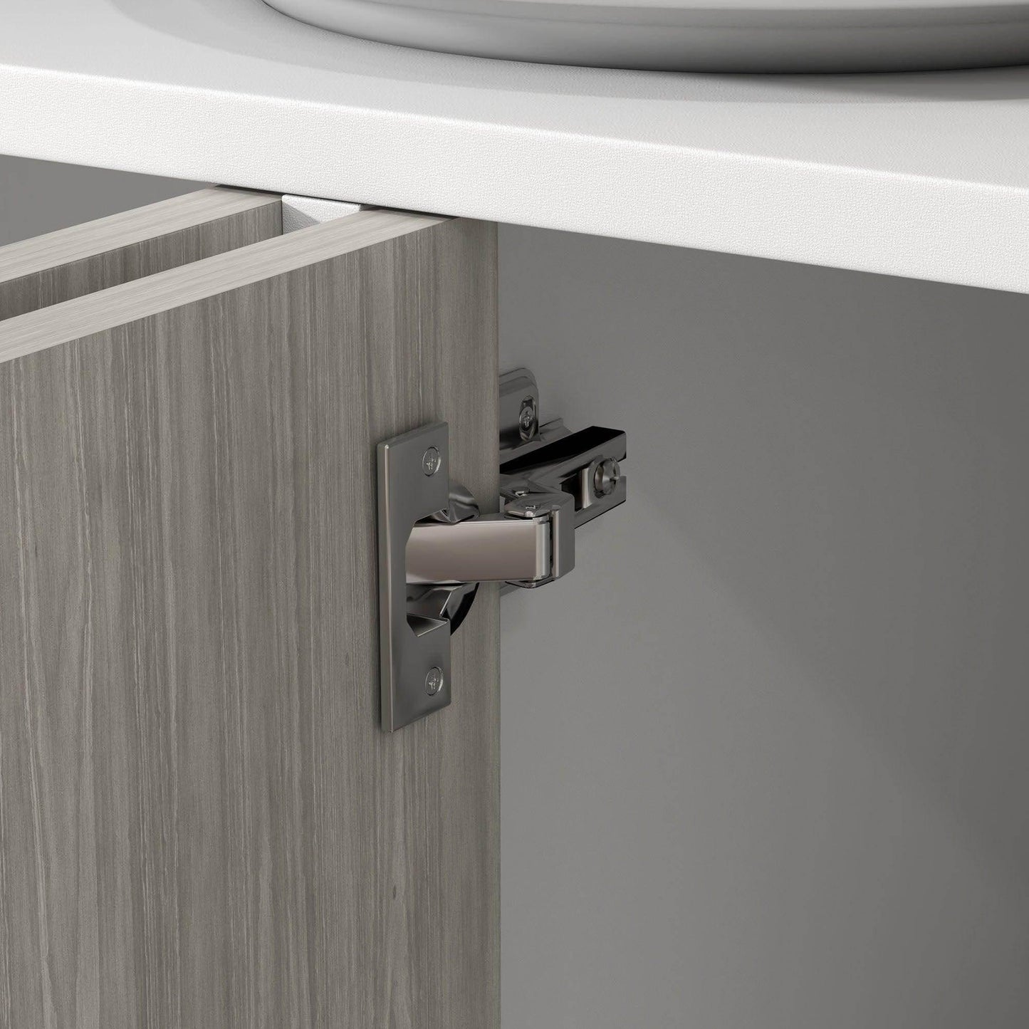 HOMCOM Kitchen Sideboard Storage Cabinet for Living Room with Adjustable Shelves 4 Doors and Pine Wood Legs White - ALL4U RETAILER LTD