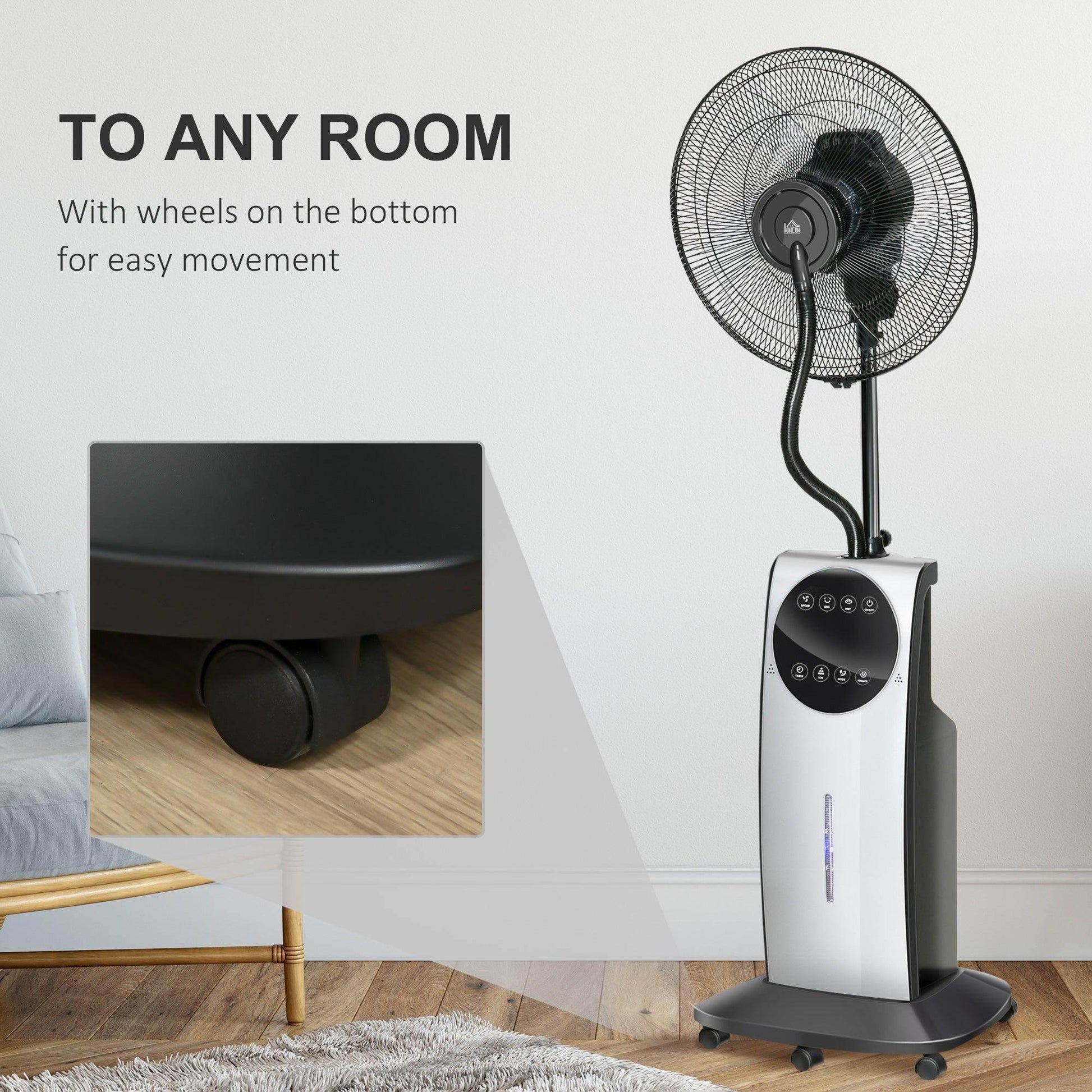 HOMCOM Mist Fan with Mosquito Killer - ALL4U RETAILER LTD