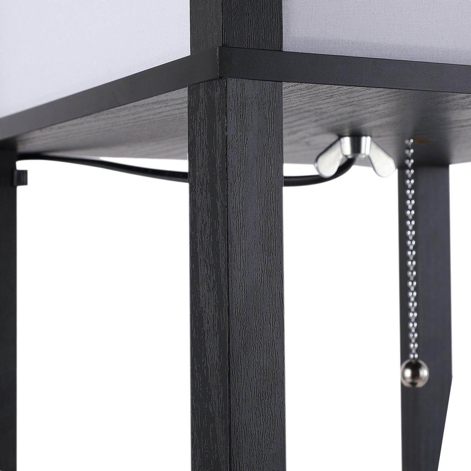 HOMCOM Modern Floor Lamp with 4-tier Open Shelves - ALL4U RETAILER LTD