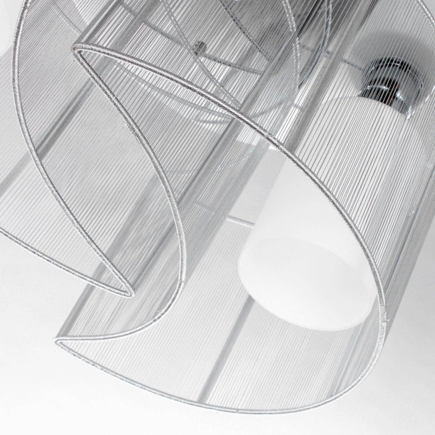 HOMCOM Modern Flush Mount Ceiling Light - White - ALL4U RETAILER LTD