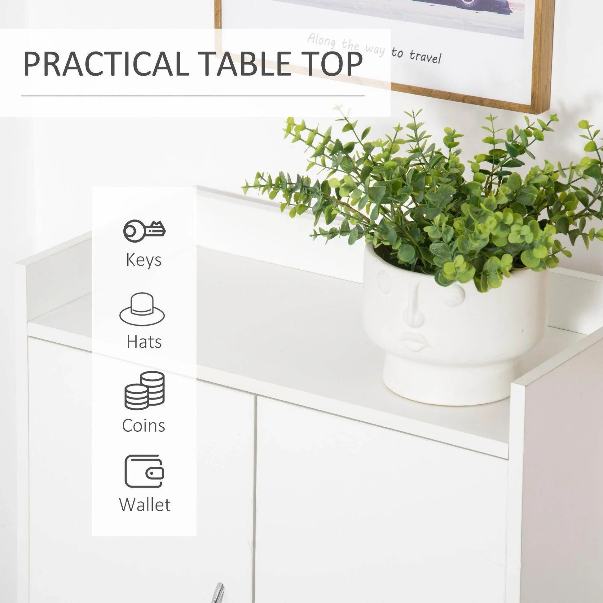 HOMCOM Modern Shoe Cabinet Storage Organiser - ALL4U RETAILER LTD