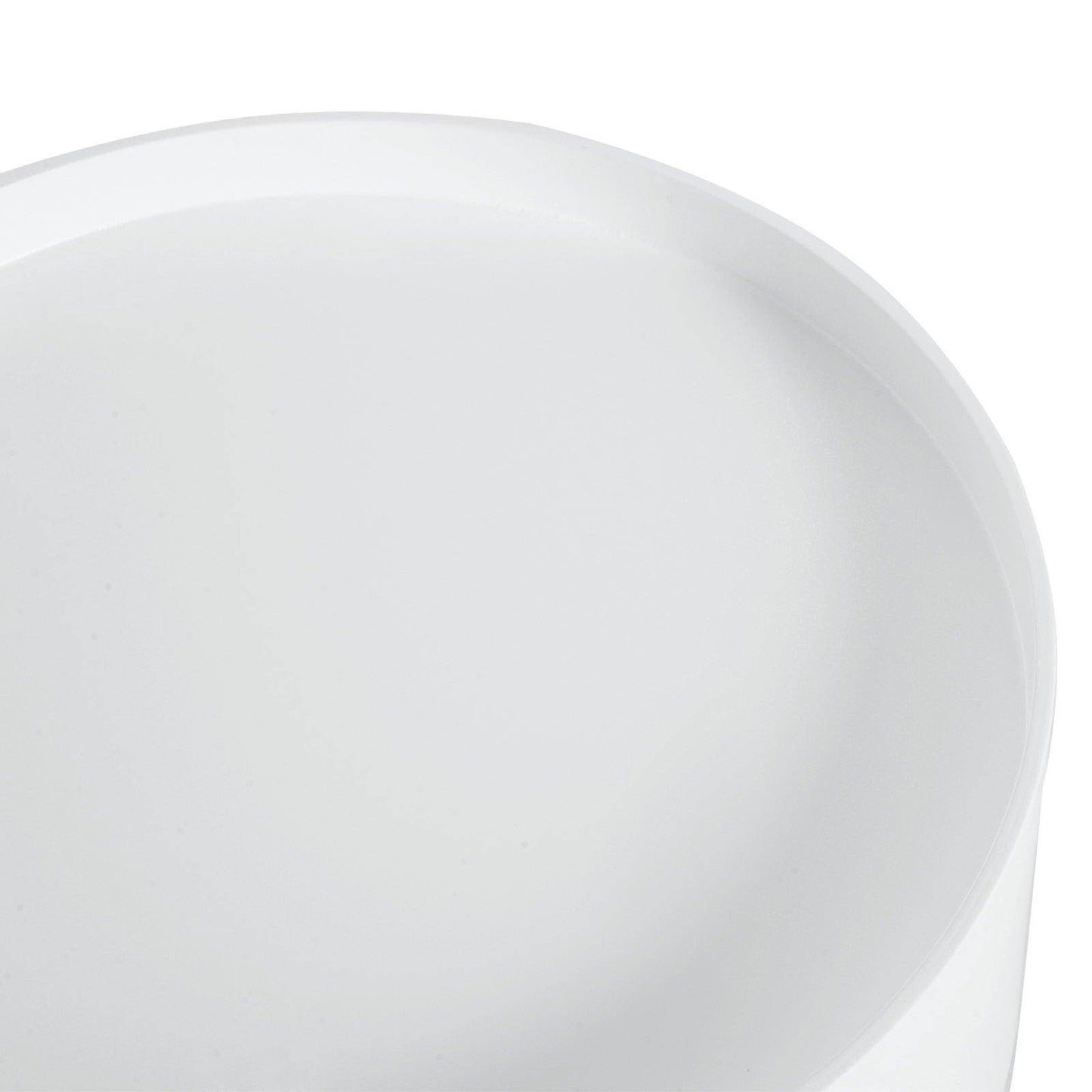 HOMCOM Modern White Round Coffee Table with Drawer and Wood Leg - ALL4U RETAILER LTD