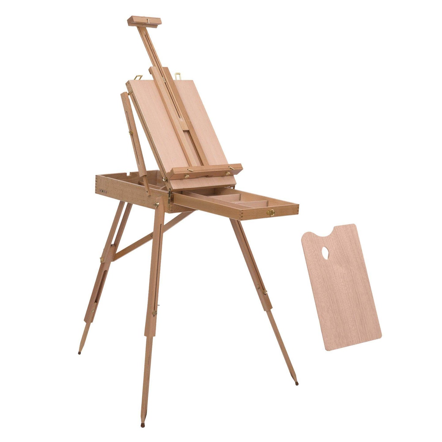 HOMCOM Natural Wood Art Easel - ALL4U RETAILER LTD