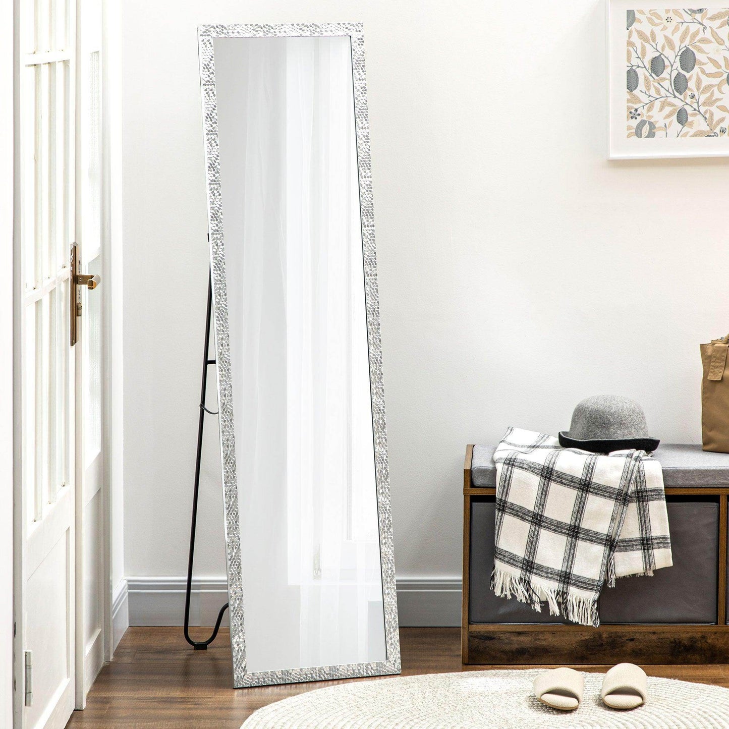 HOMCOM PS Frame Full Length Standing Mirror - ALL4U RETAILER LTD