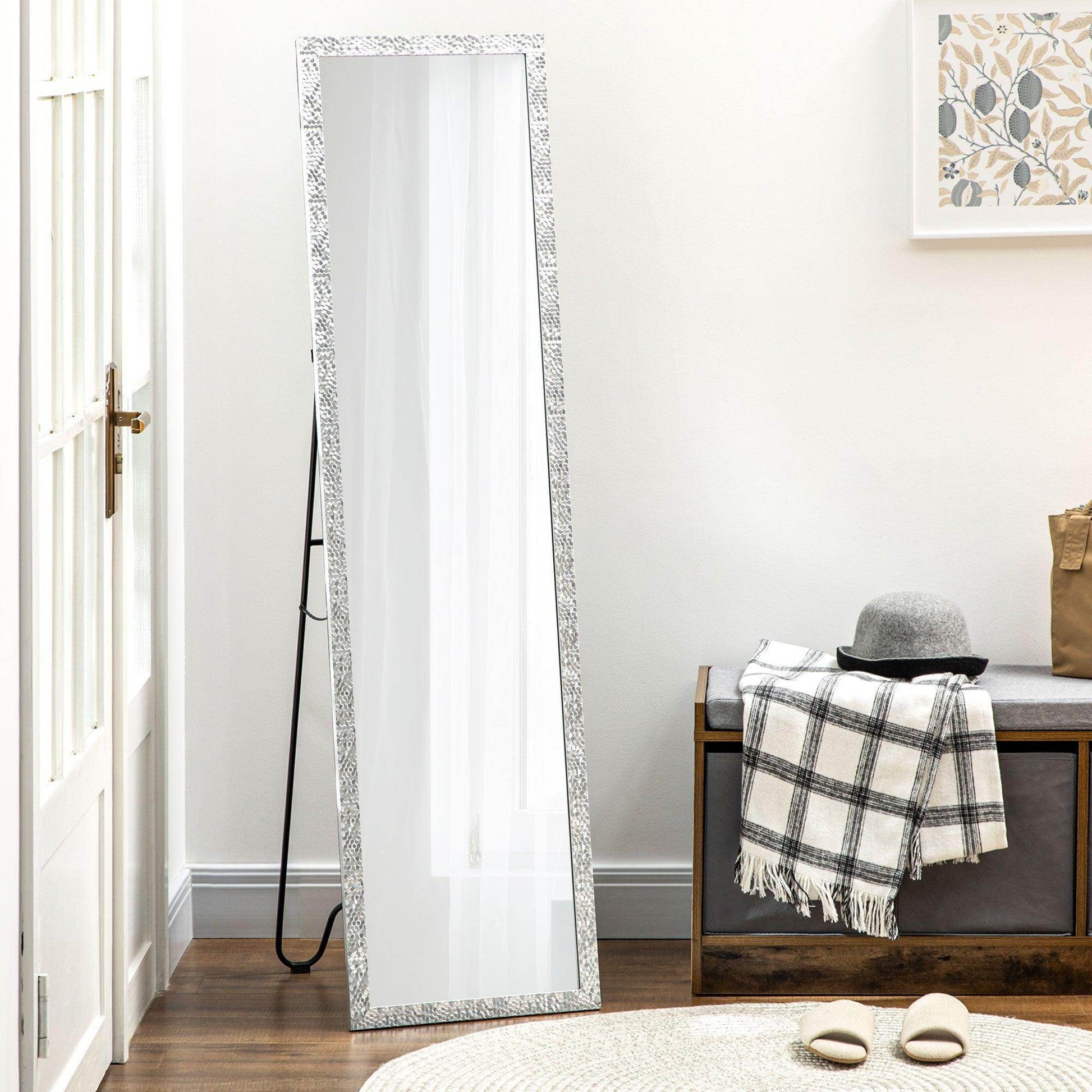 HOMCOM PS Frame Full Length Standing Mirror - ALL4U RETAILER LTD