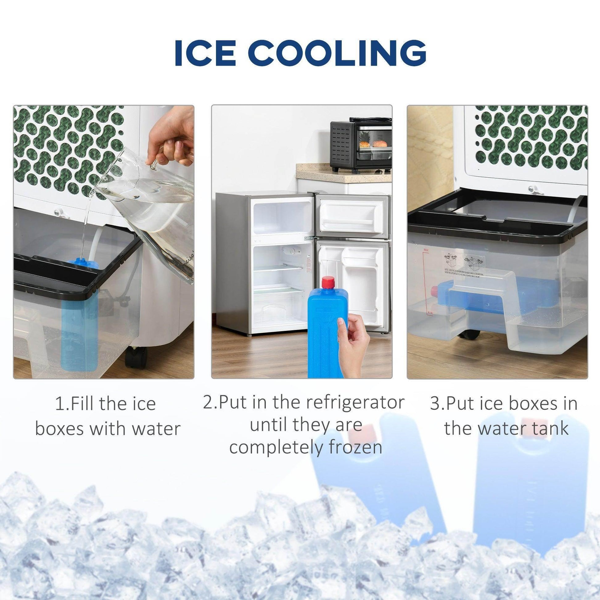 HOMCOM Portable Air Cooler with Remote and Timer - ALL4U RETAILER LTD