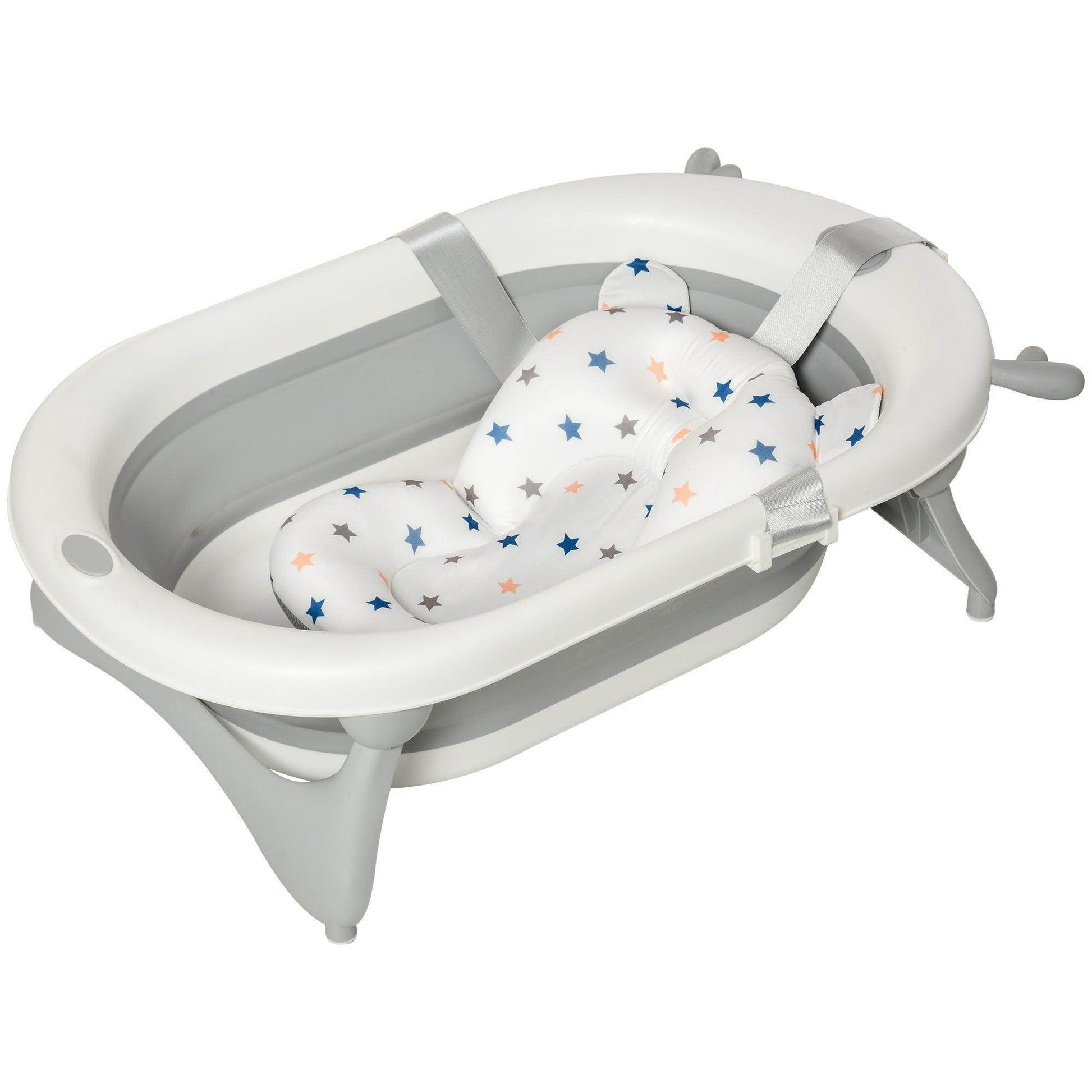 HOMCOM Portable Baby Bathtub - 0-3 Years - ALL4U RETAILER LTD