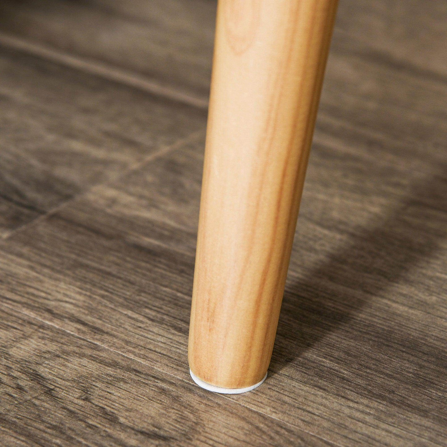 HOMCOM Set of 2 Natural Wood Bedside Tables with Pine Legs - ALL4U RETAILER LTD