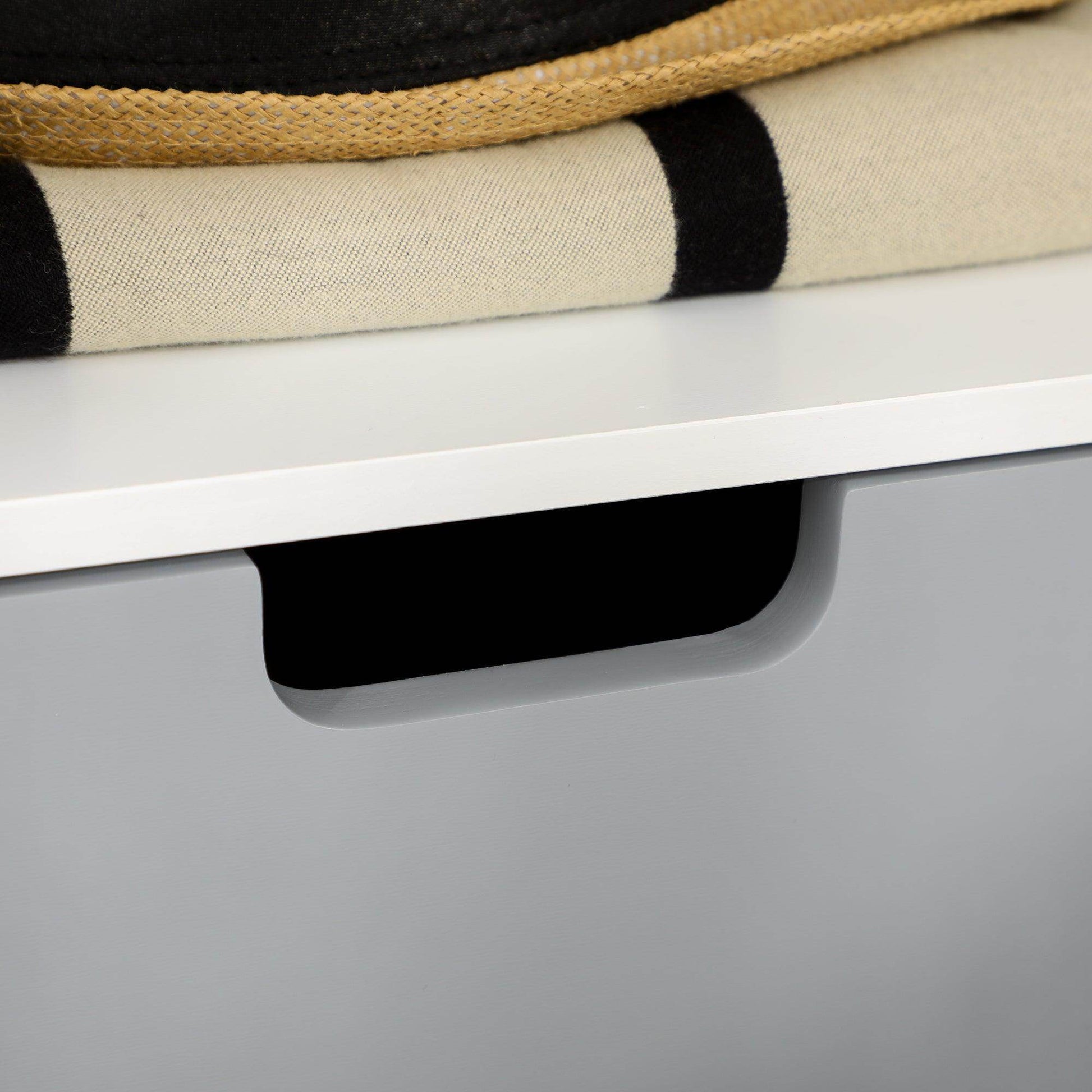 HOMCOM Set of 2 Nordic Wooden Bedside Tables with Drawer - ALL4U RETAILER LTD