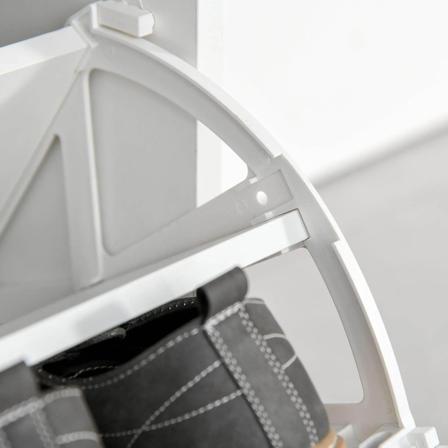 HOMCOM Shoe Cabinet- Space-saving Organiser - ALL4U RETAILER LTD