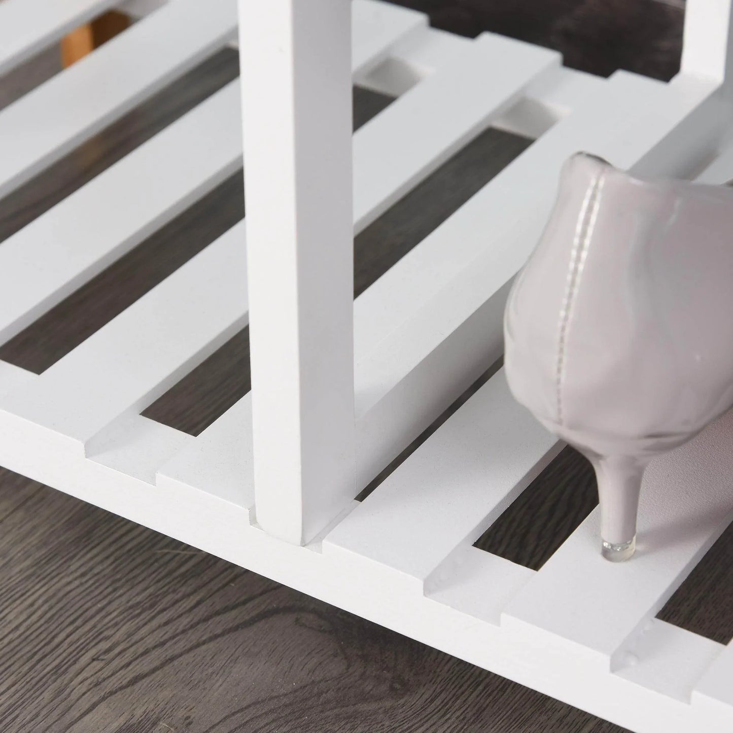 HOMCOM Shoe Rack Organiser - 4 Tiers - ALL4U RETAILER LTD