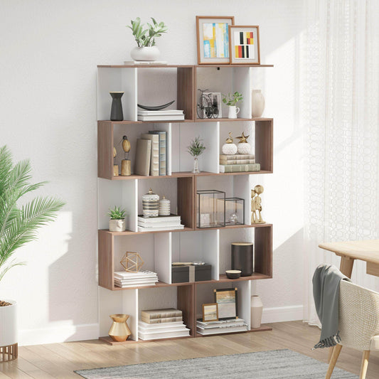HOMCOM Sleek 5-Tier White Shelving Unit - ALL4U RETAILER LTD
